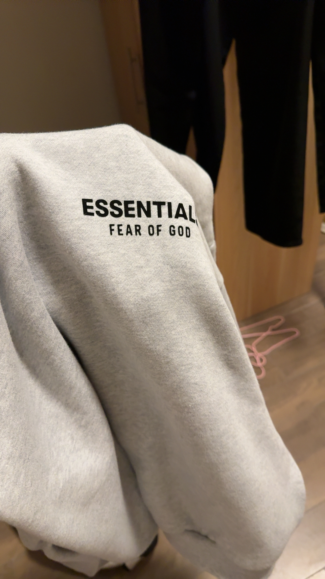 custom review-Fear Of God Essentials Fleece Hoodie