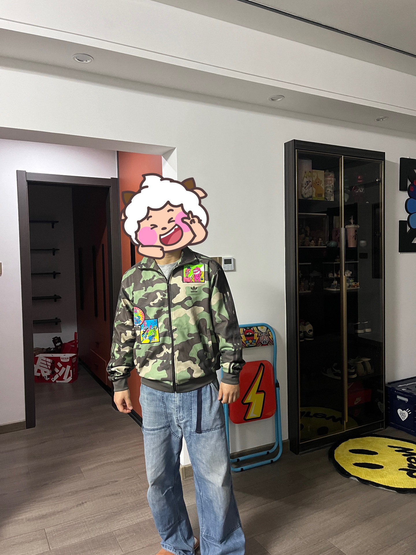 custom review-Adidas Originals Jeremy Scott Куртка Мужская Камуфляж