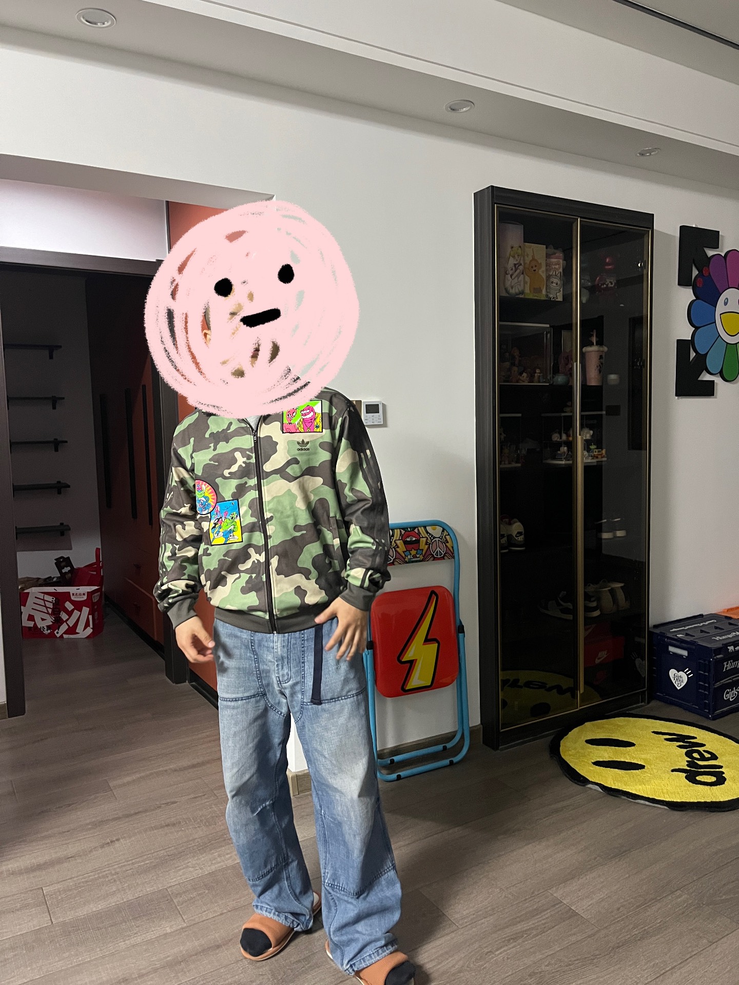 custom review-Adidas Originals Jeremy Scott Куртка Мужская Камуфляж