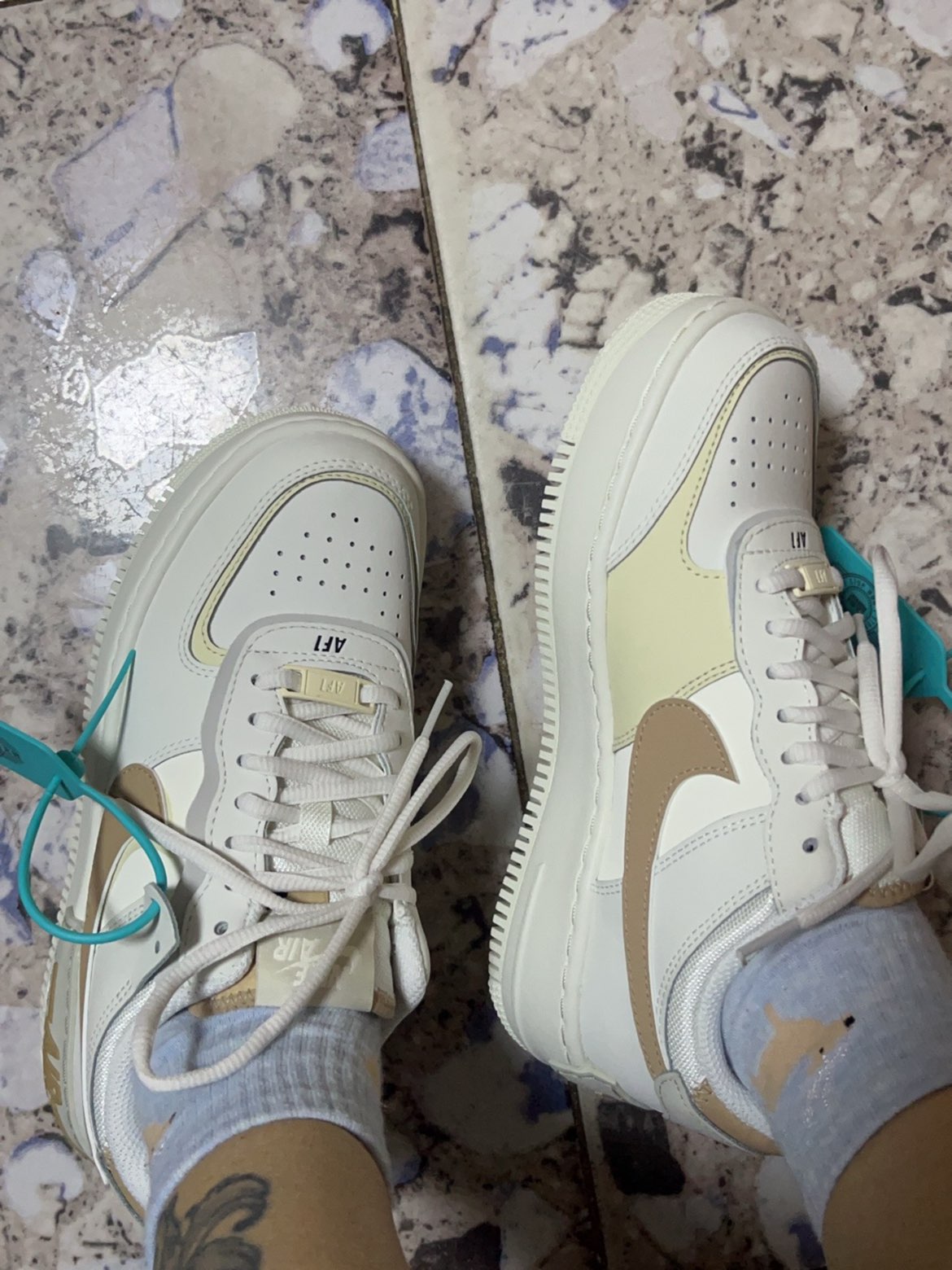 custom review-Nike Air FORCE 1 Shadow Slip-on Устойчивые к истиранию Низкий Топ Скейтбординг Женские Кремовые