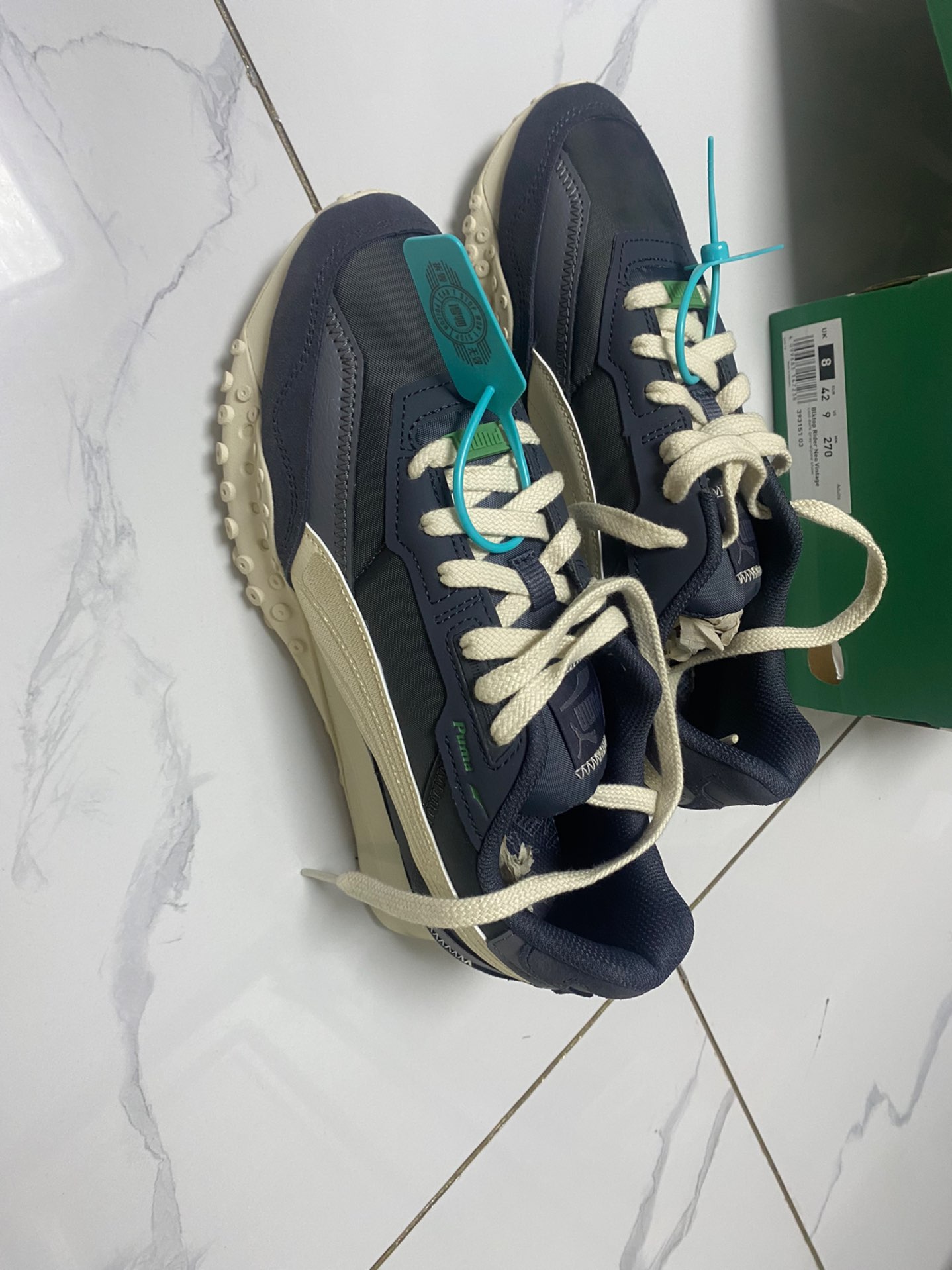 custom review-PUMA Blacktop Rider Легкий Низкий Топ Повседневные Беговые Кроссовки Унисекс Серый Белый