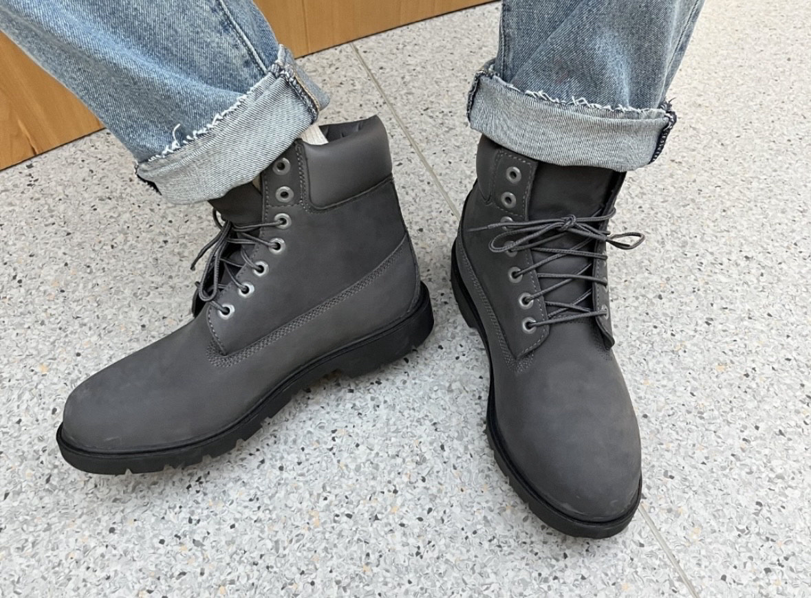 custom review-Timberland Premium Crew Martin Boot Средний каблук Мужской Серый