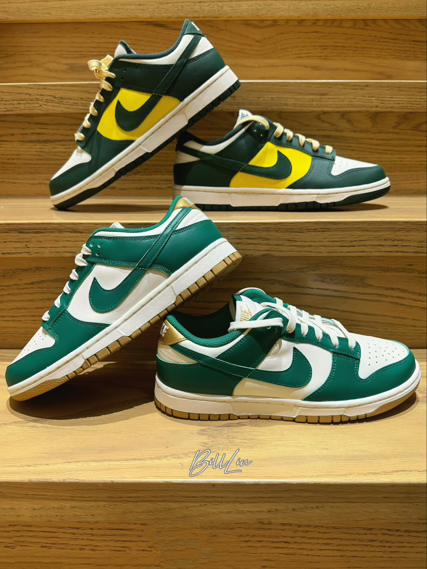 9999: nike dunk low 金绿色 nike dunk low se noble green
