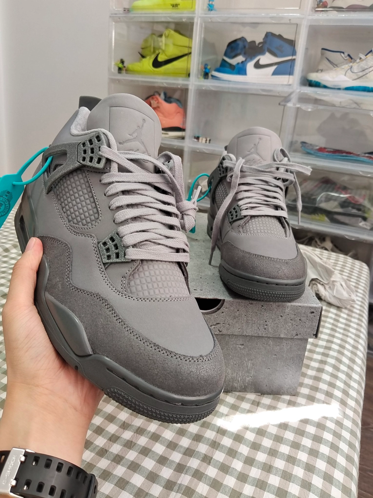 custom review-Jordan 4 Retro SE Paris Olympics Wet Cement Men's