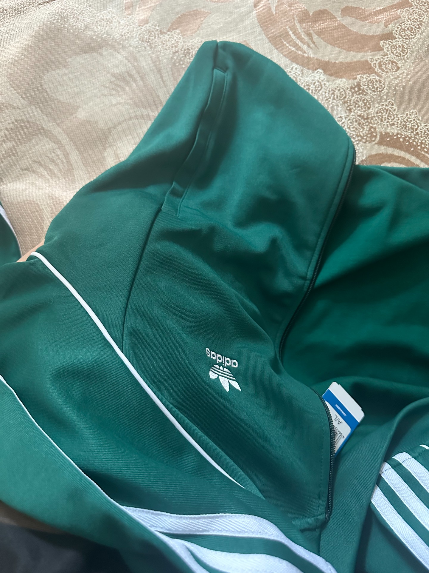 custom review-Adidas Originals COLOR CLASSICS Бейсбольная куртка Мужская Зеленая