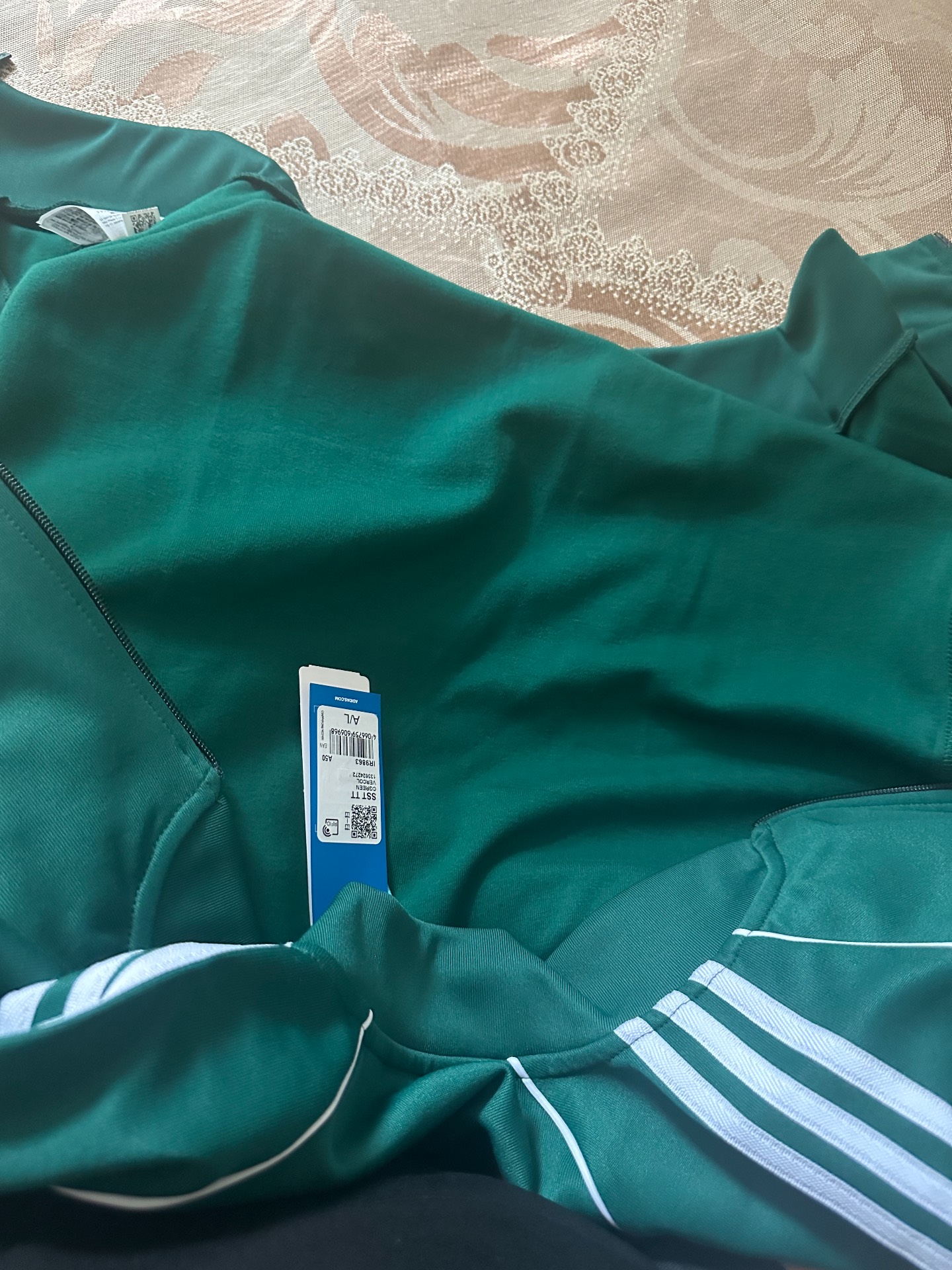 custom review-Adidas Originals COLOR CLASSICS Бейсбольная куртка Мужская Зеленая