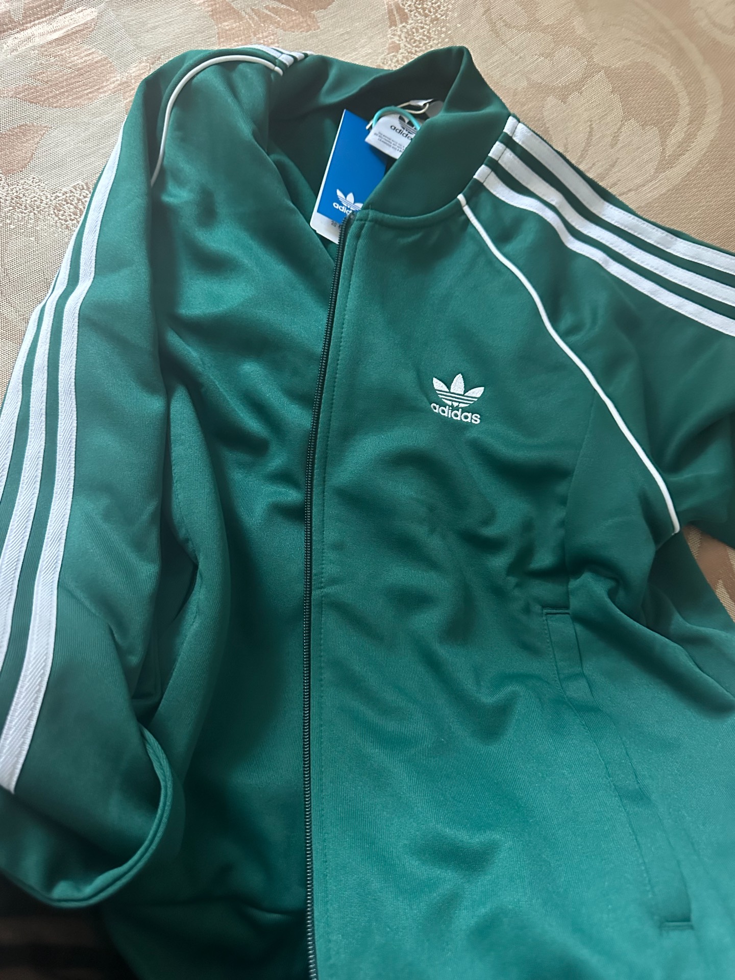 custom review-Adidas Originals COLOR CLASSICS Бейсбольная куртка Мужская Зеленая