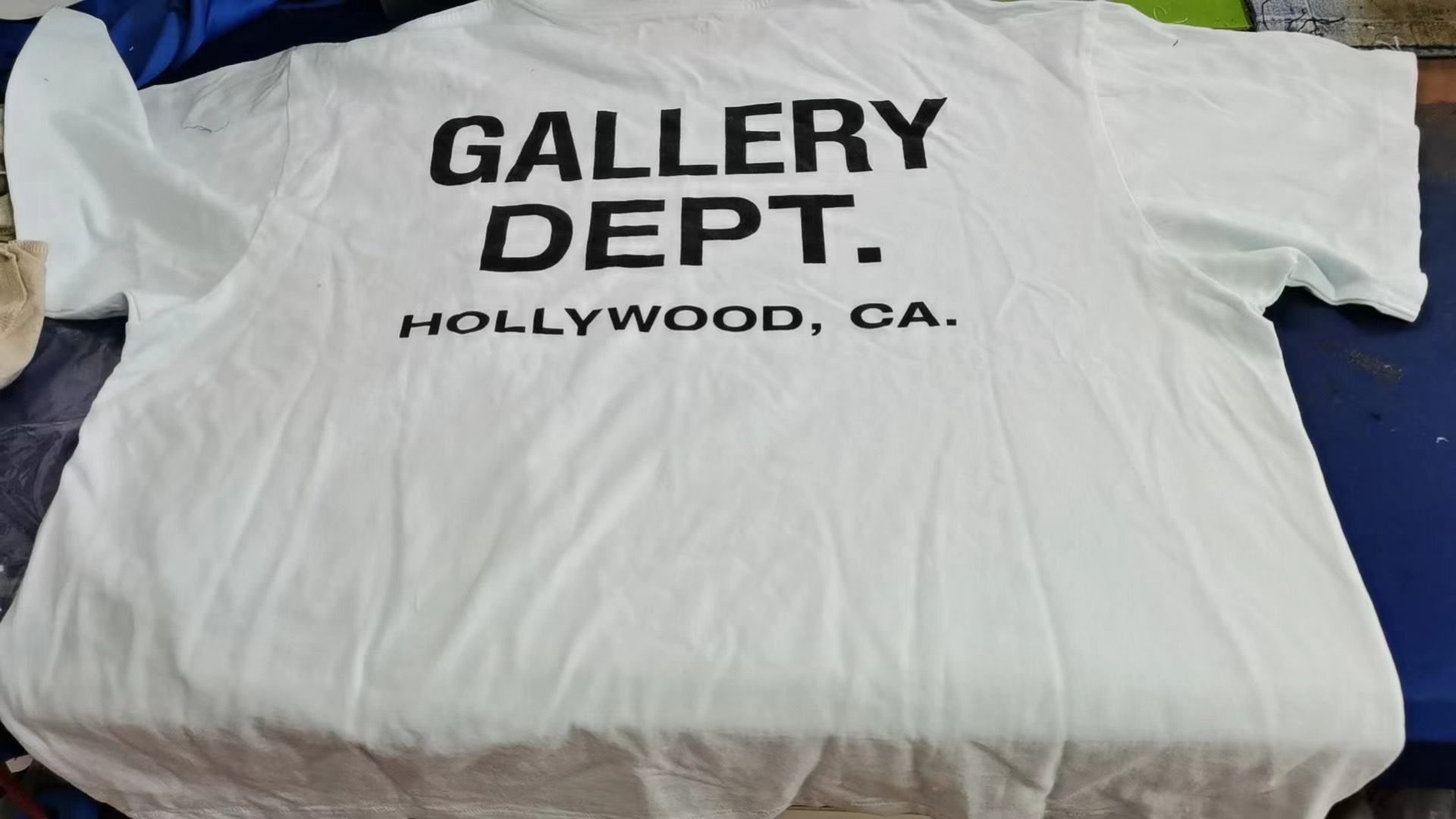 custom review-Gallery Dept. Мужские синие T-рубашки