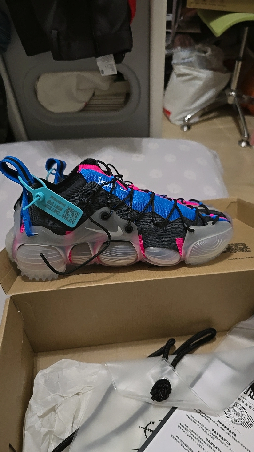 custom review-Nike ISPA Link Axis Low Топ Casual Унисекс Черный Синий Розовый