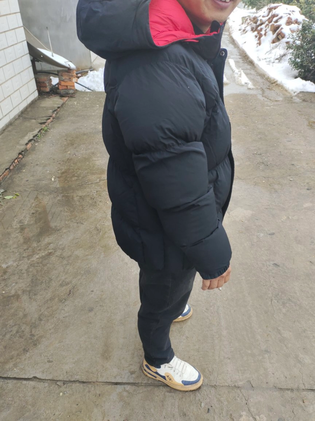 custom review-Джордан Хлопковый пуховик Мужской Черный