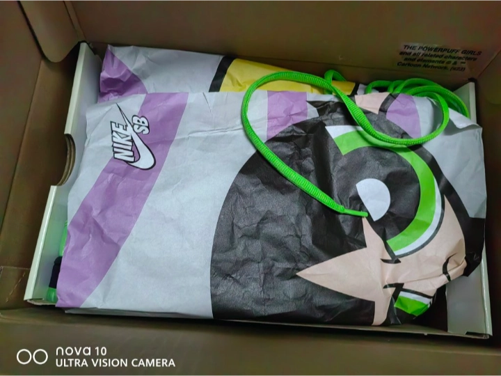 custom review-Powerpuff Girls x Nike Dunk SB Low Топ Скейтборд Кроссовки Унисекс Зеленый