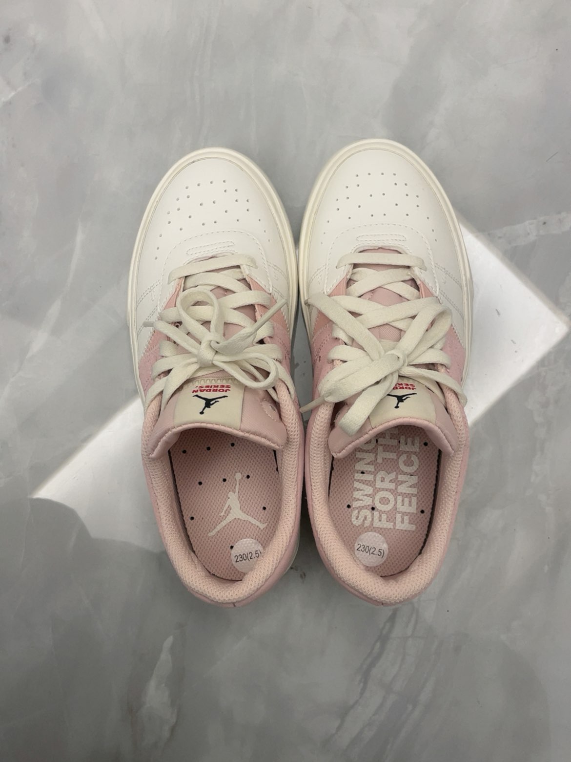 custom review-Jordan Air Jordan Series ES Low Топ Скейтборд Кроссовки Женские Розовые Белые