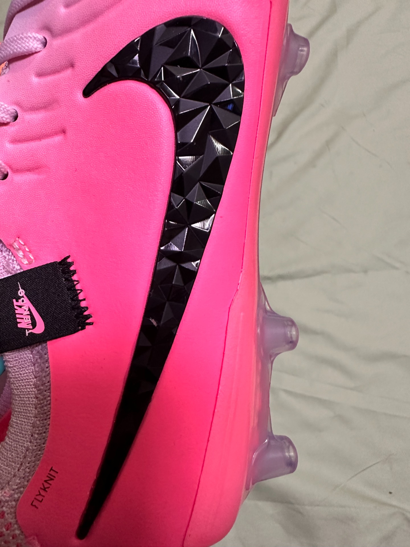 custom review-Nike Legend 10 Elite AG Pro AG Artificial Grass Artificial Thorns Футбольные бутсы Мужские Розовый Черный