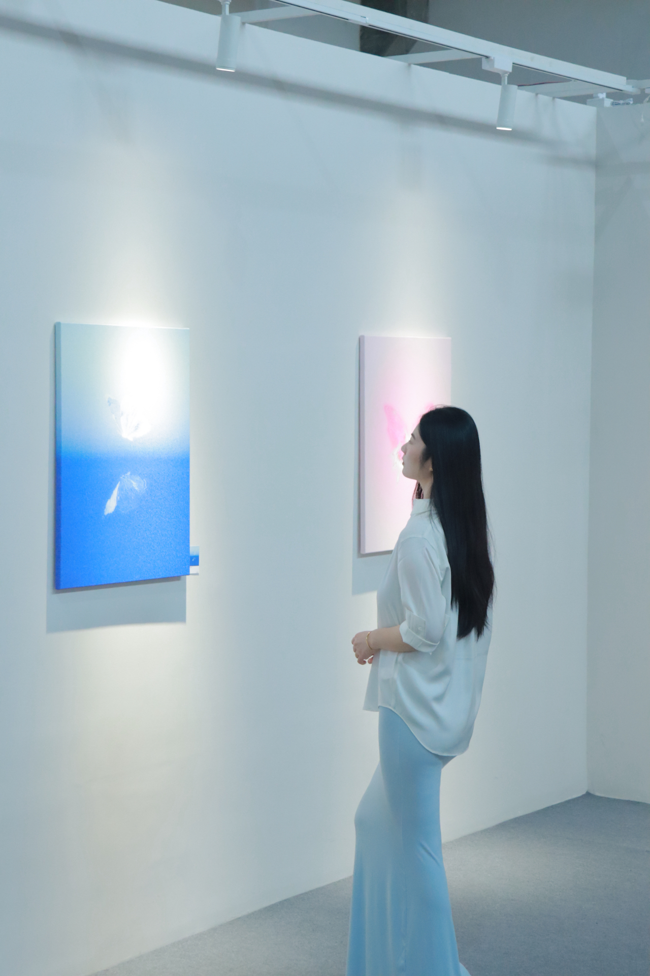 custom review-SKIMS Wedding Dress Collection SOFT LOUNGE Длинное платье-комбинация Slip Платье Женское Celeste Далекие Небесные Лазурь