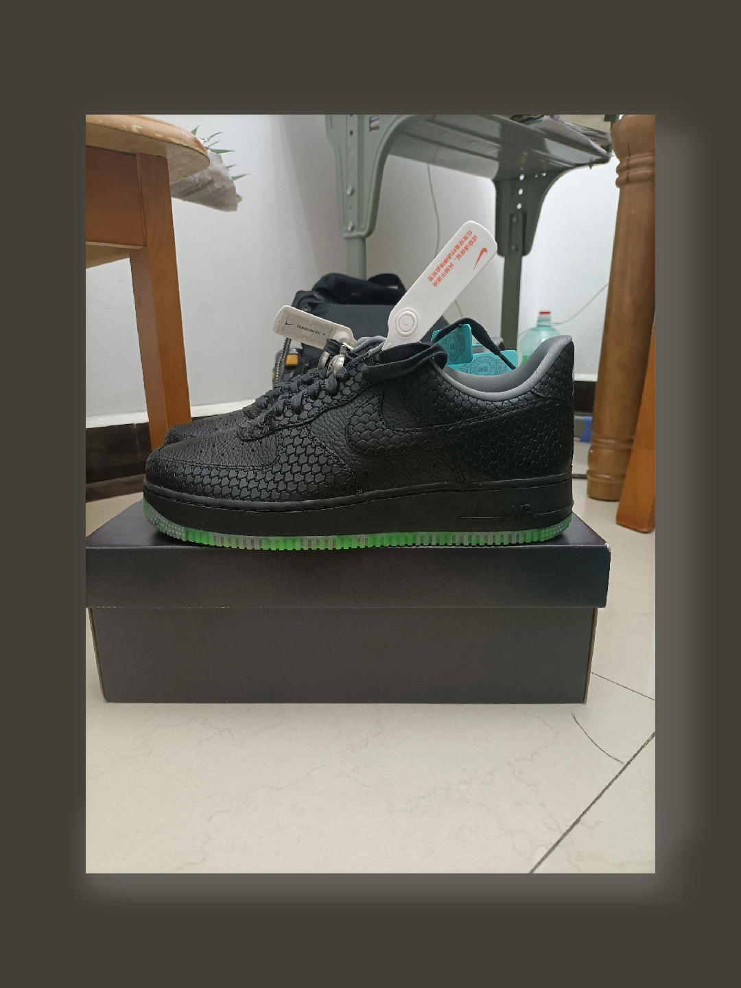 custom review-Nike Air Force 1 'Хэллоуин' Низкие Скейтборд Кроссовки Мужские Черные Зеленые