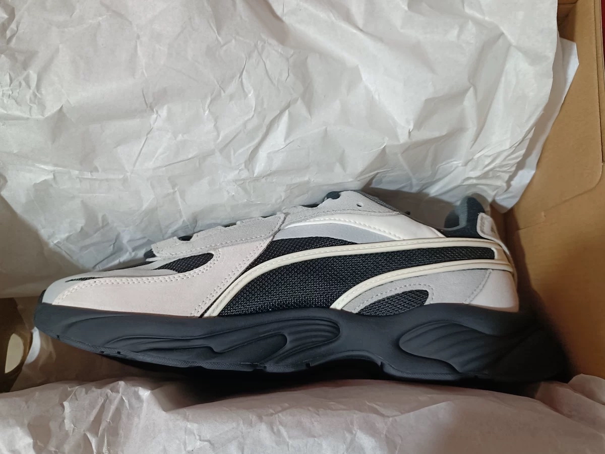 custom review-PUMA RS Connect Амортизаторы Shock противоскользящие устойчивые к истиранию низкий топ кроссовки с подошвой унисекс черный белый серый