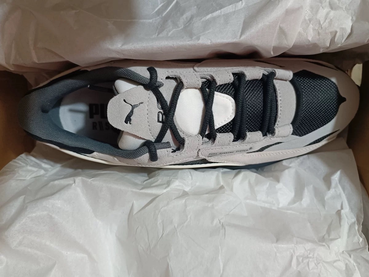 custom review-PUMA RS Connect Амортизаторы Shock противоскользящие устойчивые к истиранию низкий топ кроссовки с подошвой унисекс черный белый серый