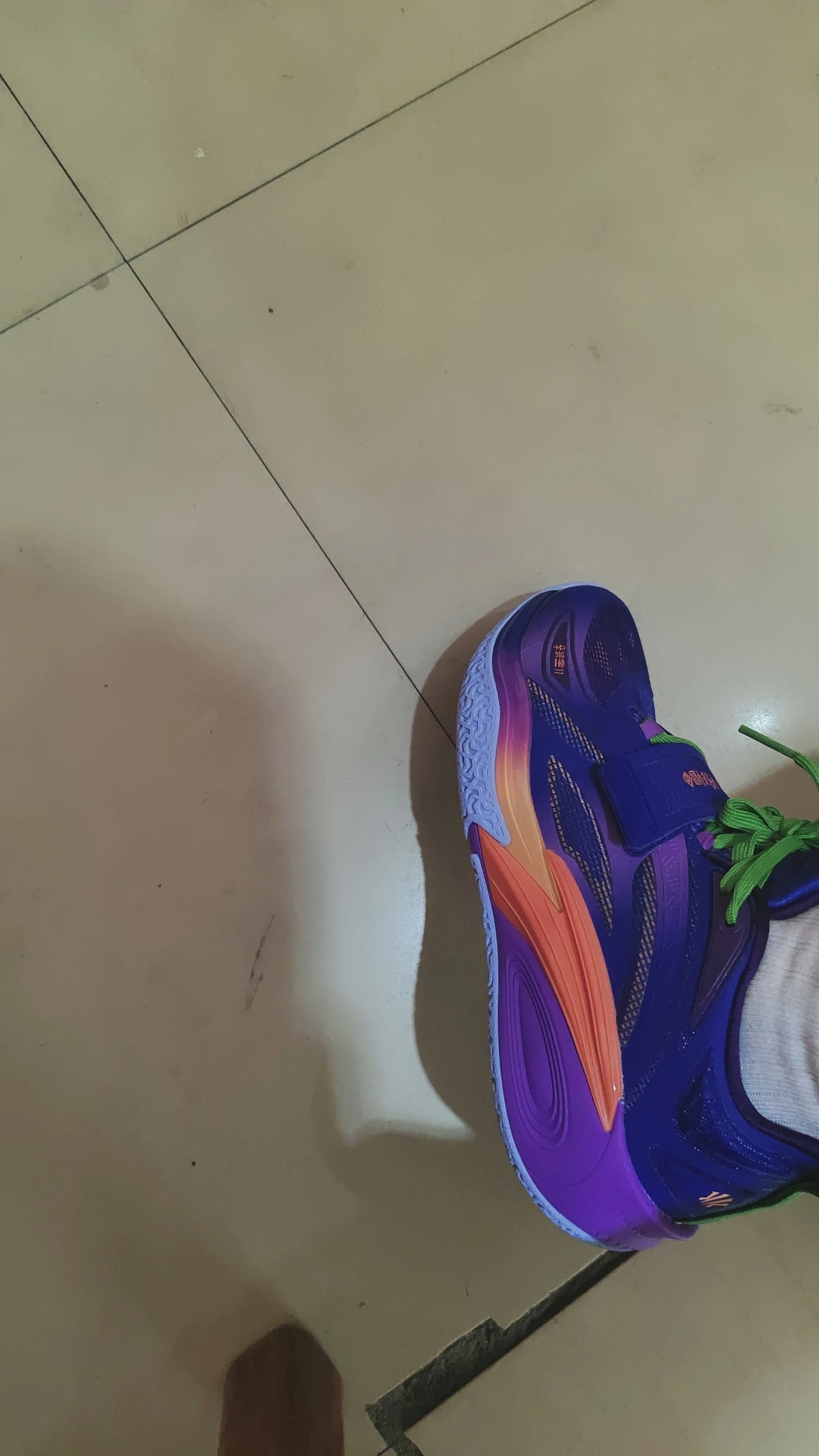 custom review-Anta KAI 1 Амортизация Износостойкие Низкие Баскетбольные Кроссовки Мужские Белые Синие и Оранжевые