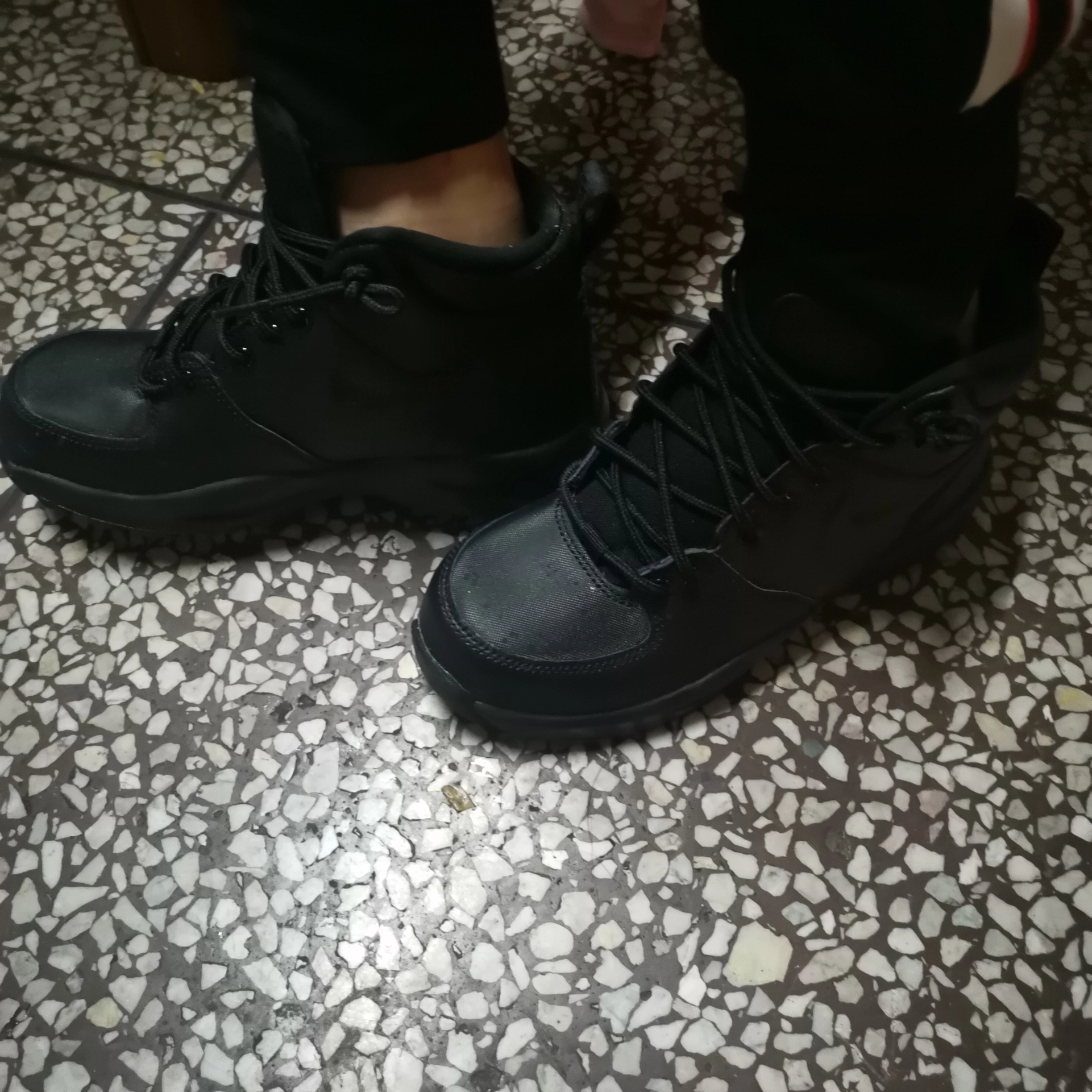 custom review-Nike Manoa Амортизация Противоскользящие Высокие Кеды Уличная Обувь Женские Черные