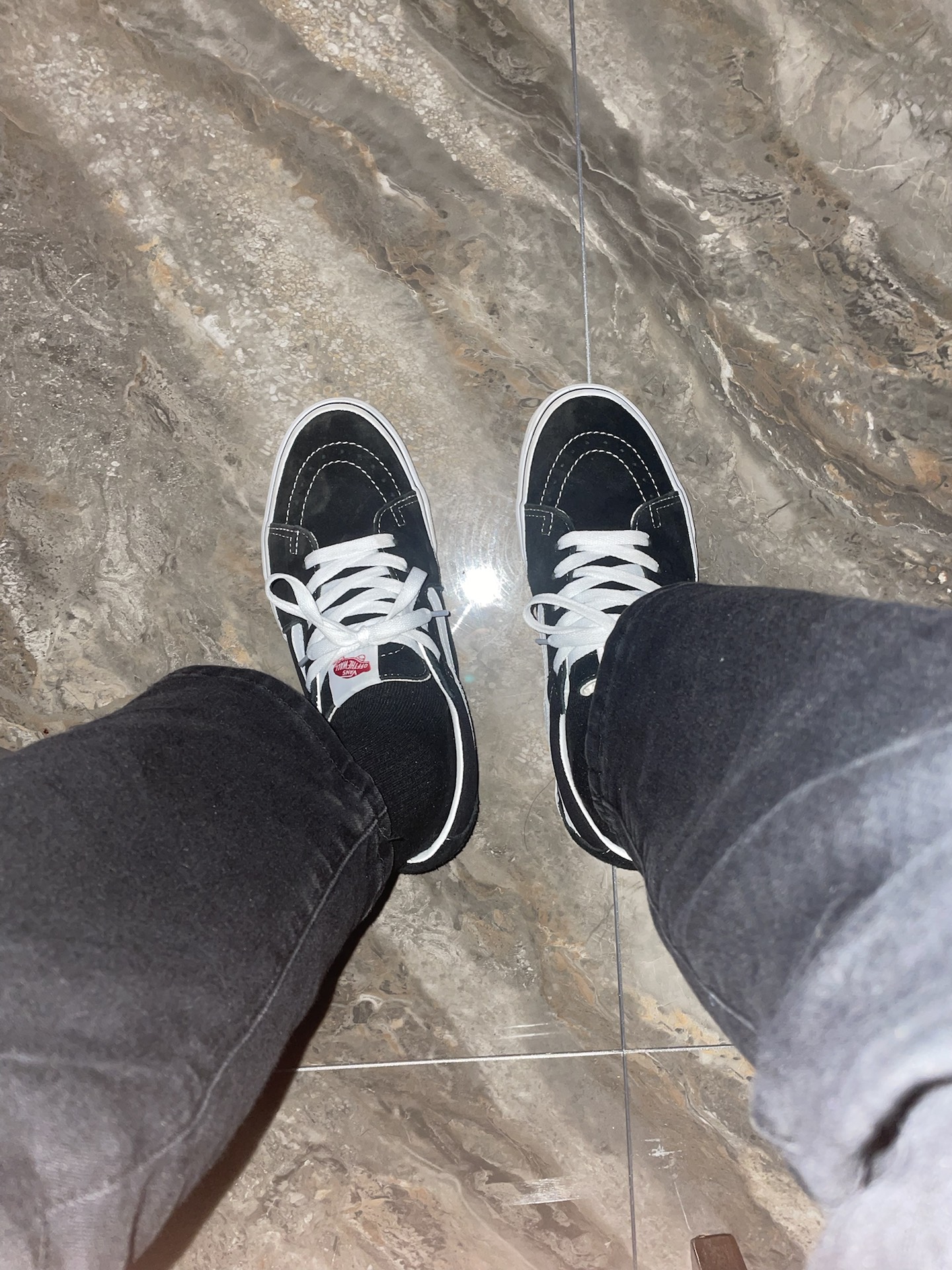 custom review-Vans SK8 Устойчивые к истиранию Низкие Кроссовки для скейтбординга Унисекс Черные