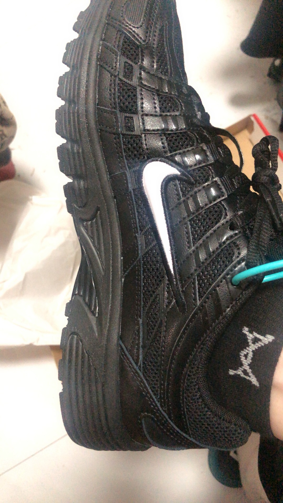 custom review-Nike P 6000 Амортизация устойчивый к истиранию дышащий низкий верх повседневная беговая обувь унисекс черный