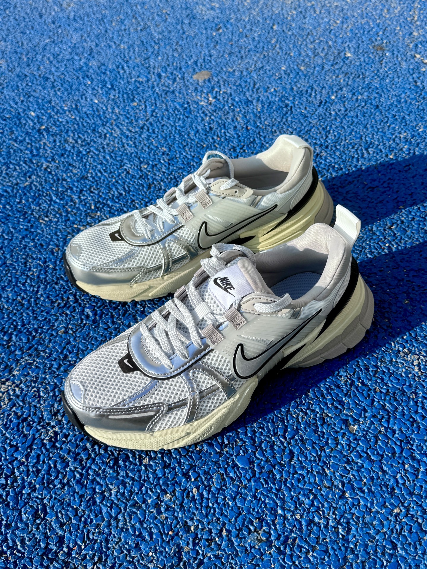 custom review-Nike V2K Run Summit White Metallic Silver Women's