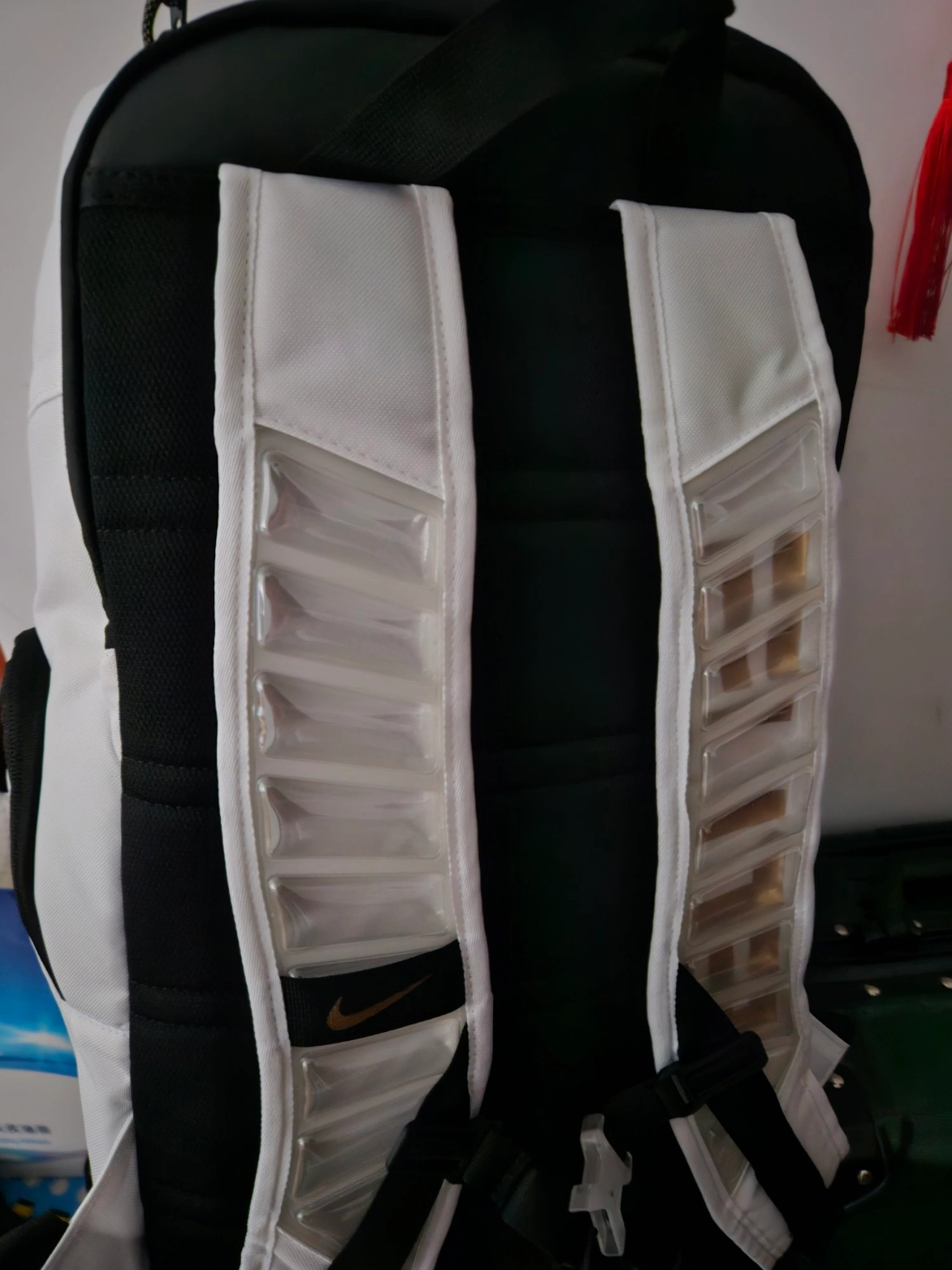 custom review-Nike Hoops Elite 32L Backpack White/Gold/Black