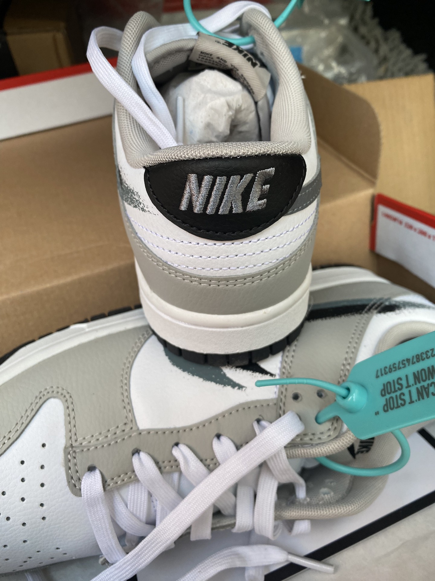 custom review-Nike Dunk Low Топ Скейтборд Кроссовки Мужские Белые