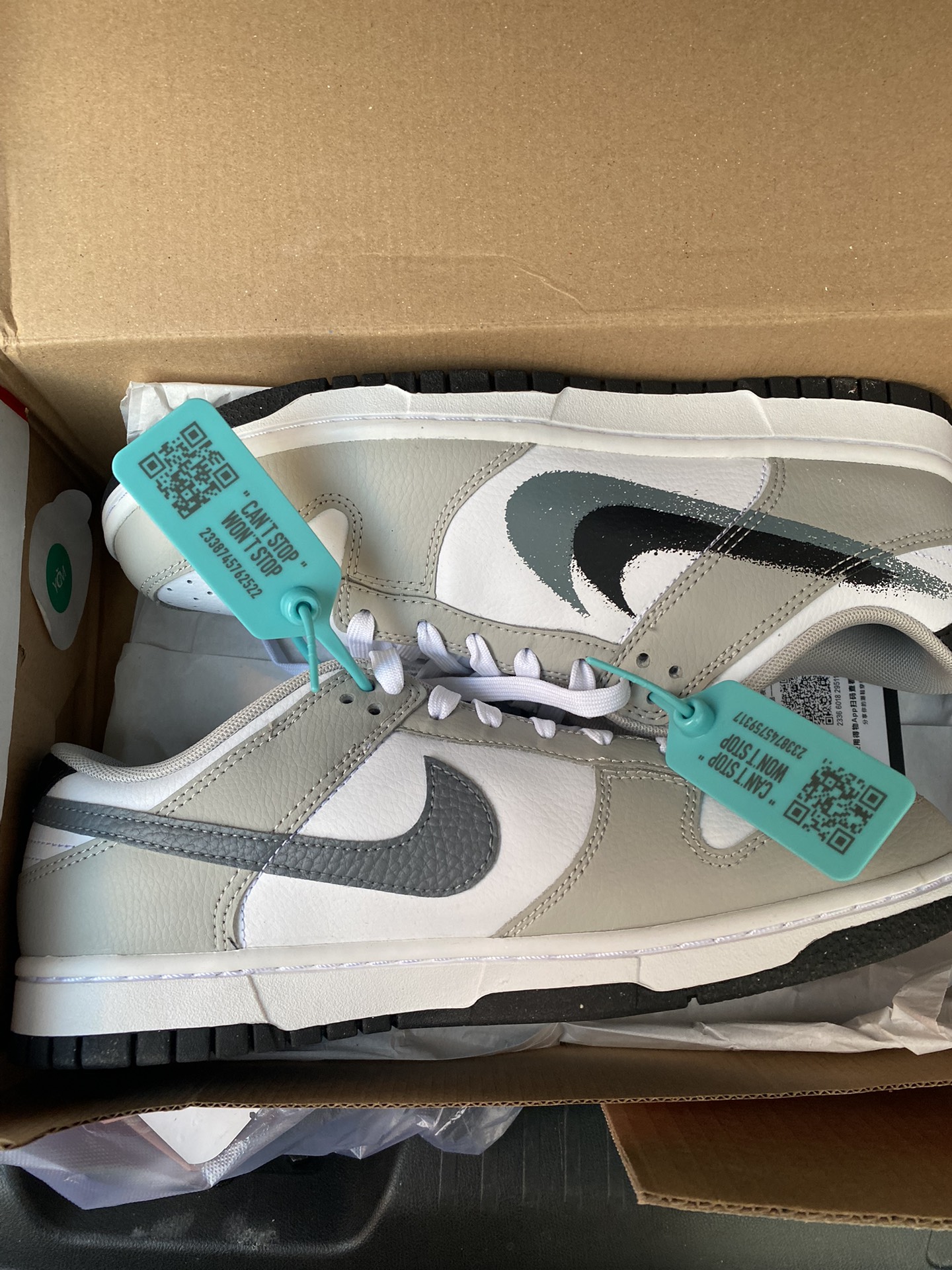 custom review-Nike Dunk Low Топ Скейтборд Кроссовки Мужские Белые