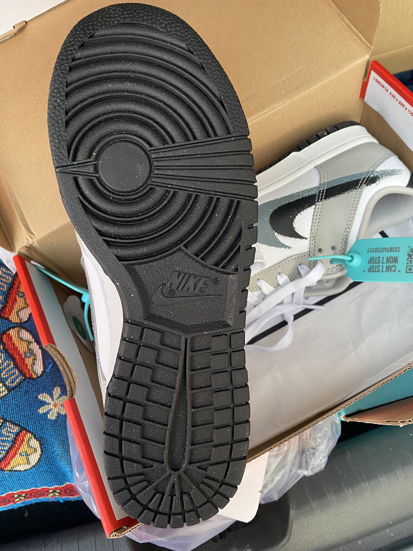 custom review-Nike Dunk Low Топ Скейтборд Кроссовки Мужские Белые