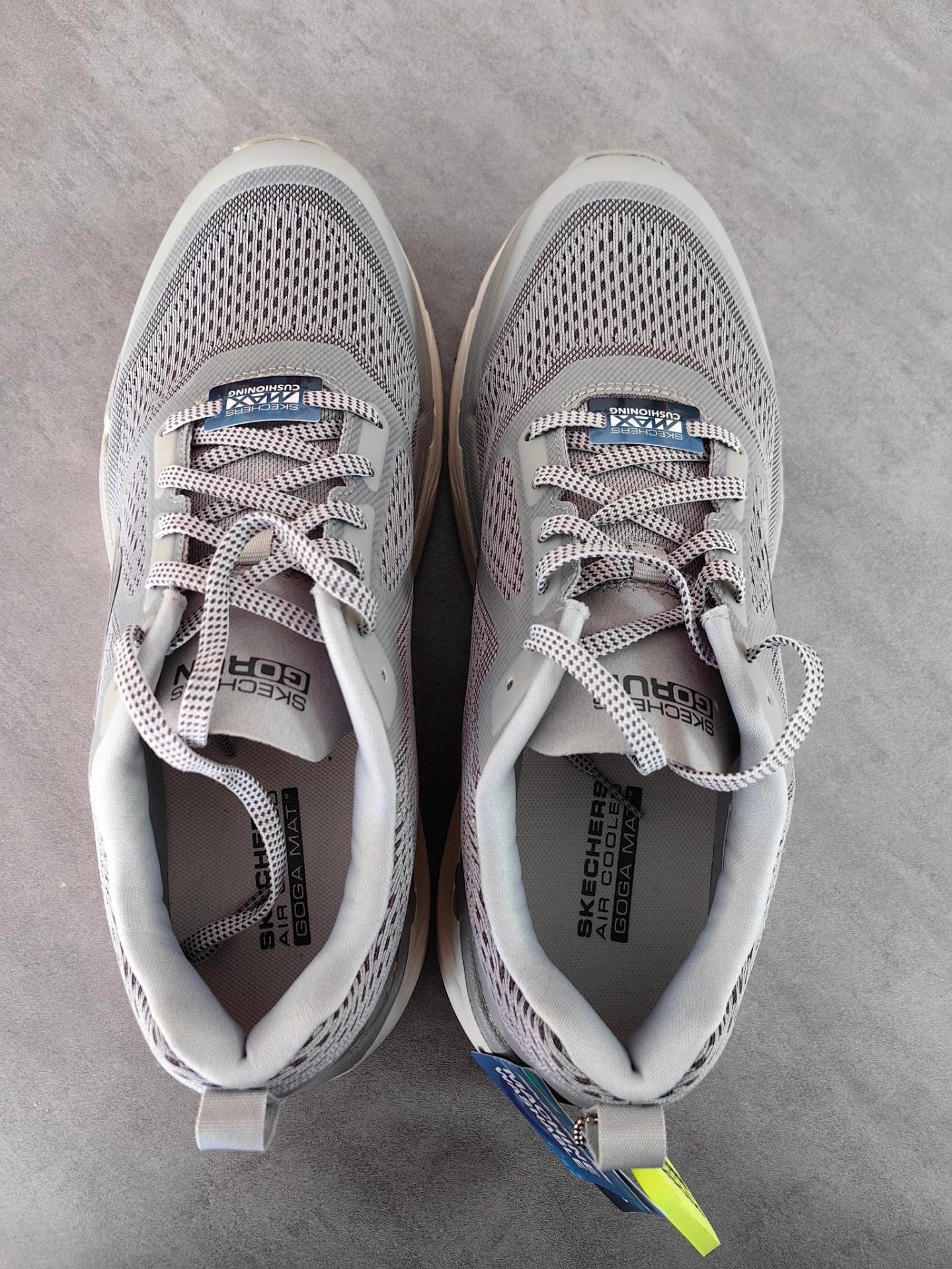 custom review-Skechers Устойчивые к истиранию низкие беговые кроссовки для мужчин светло-серые