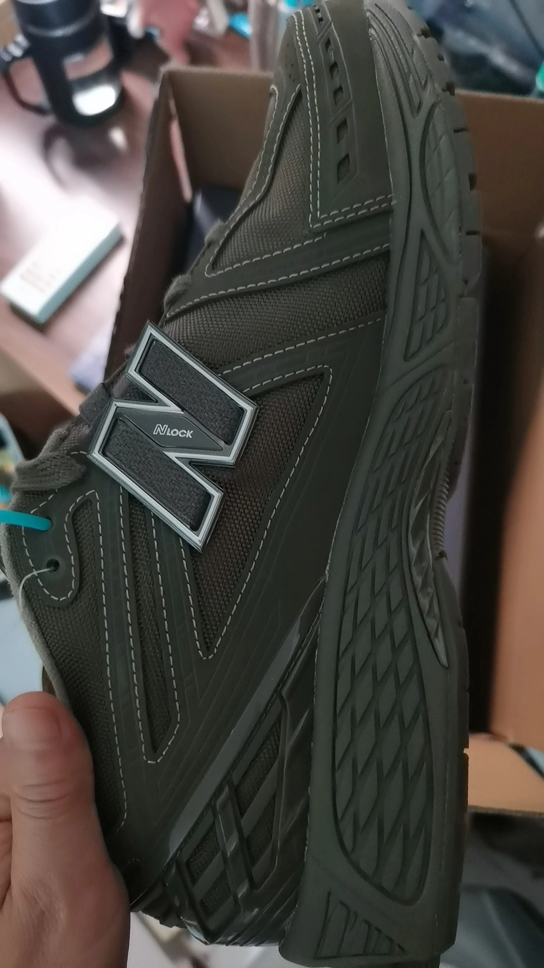 custom review-New Balance NB 1906R противоскользящий устойчивый к истиранию легкий низкий топ повседневная беговая обувь унисекс армейский зеленый