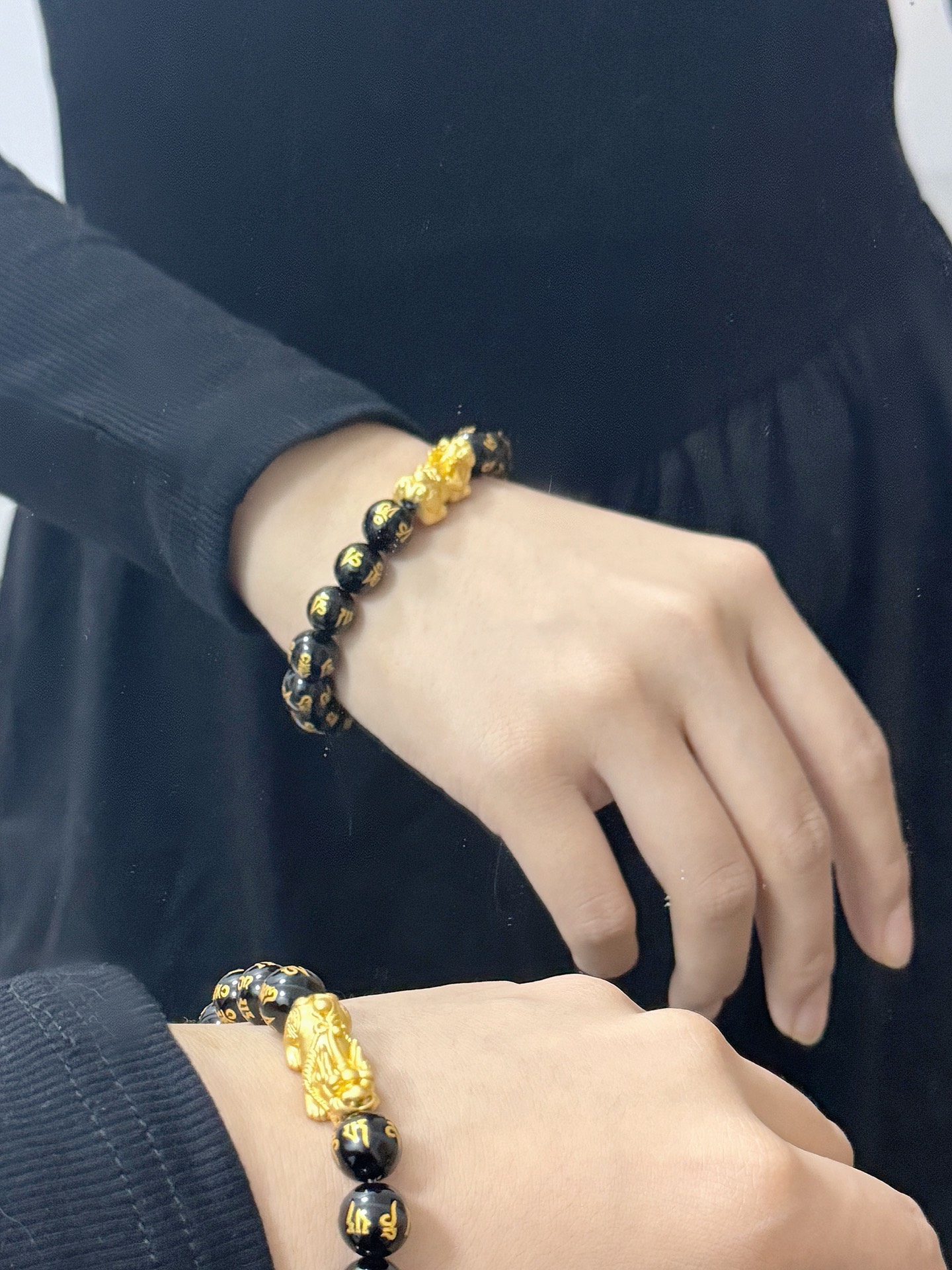 送男友的貔貅手链太帅啦