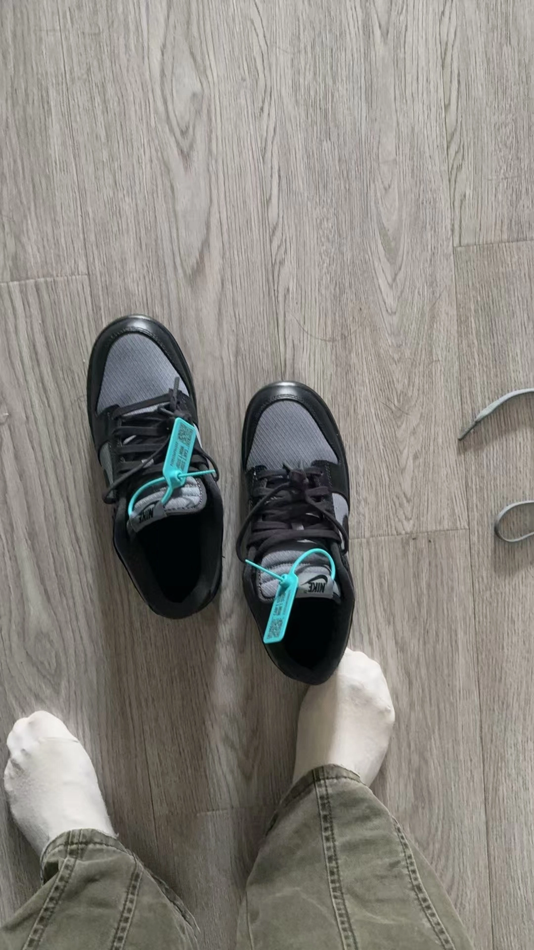 custom review-Nike Dunk Slip-on Устойчивый к истиранию Низкий Топ Скейтбординг Мужской Серый Черный