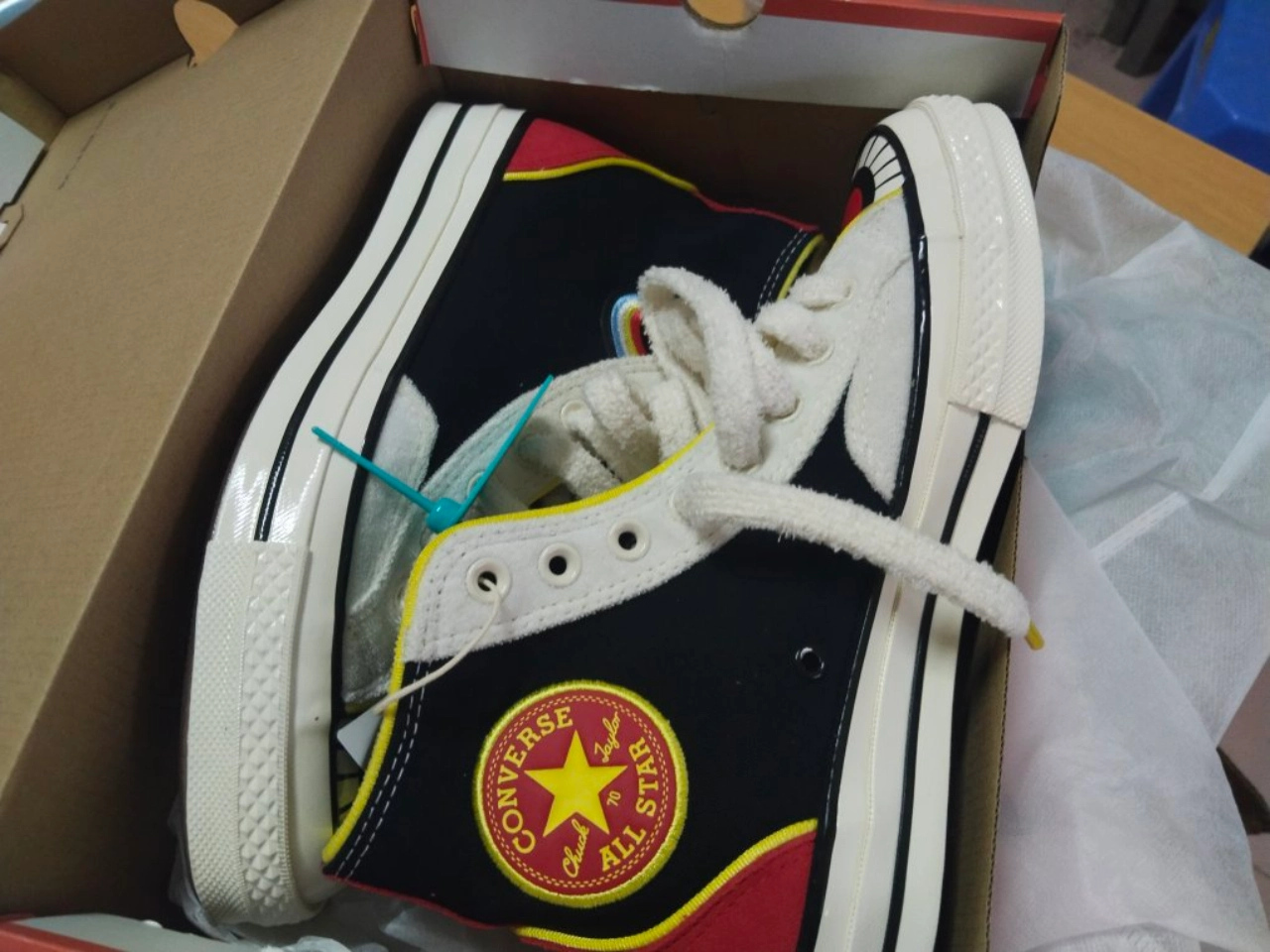 custom review-Converse Chuck Taylor All Star High Топ Кеды Унисекс Черный Белый Красный