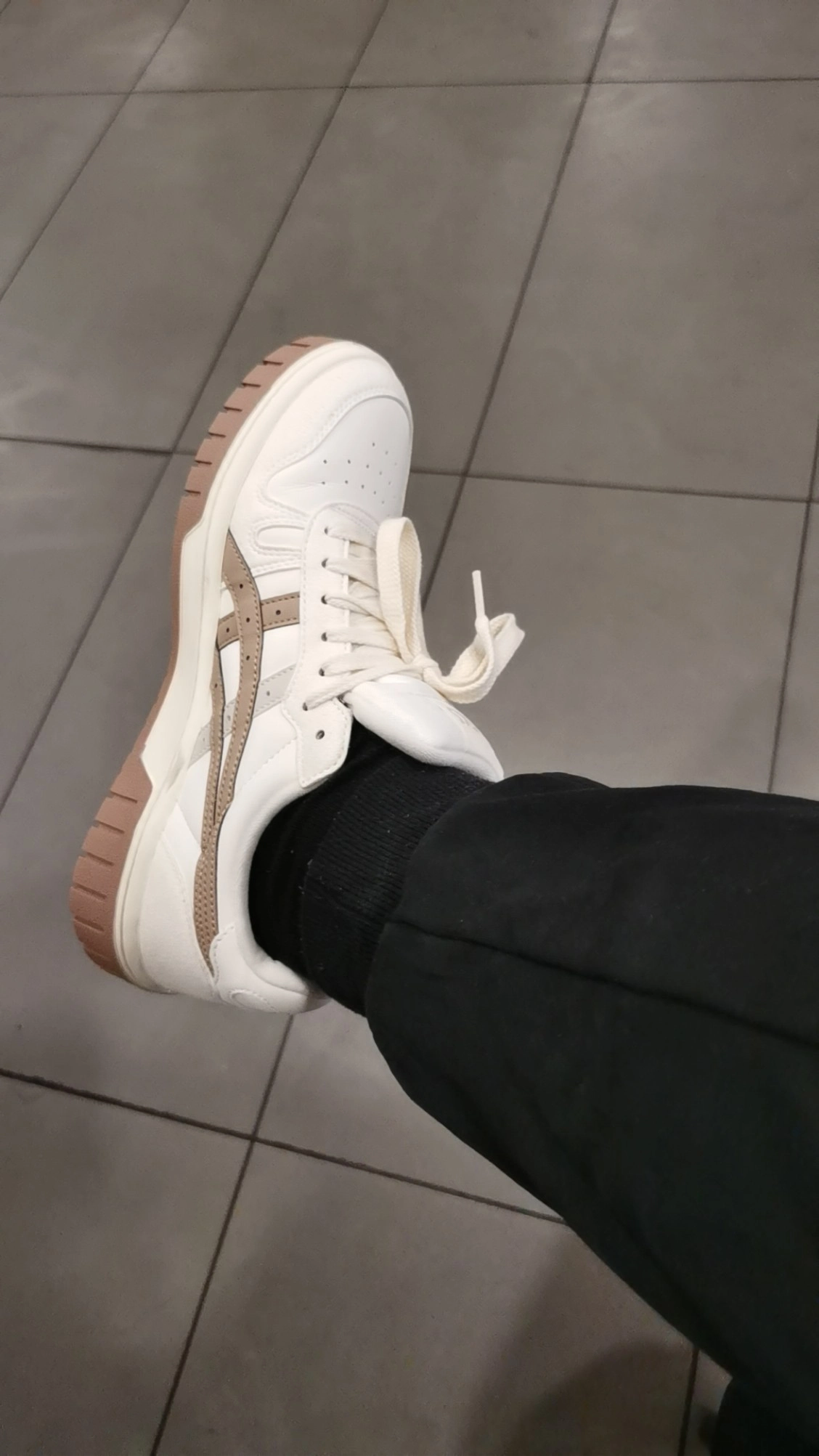 custom review-ASICS Court MZ Износостойкий и Легкий Низкий Топ Скейтборд Кроссовки Унисекс Белый-Коричневый