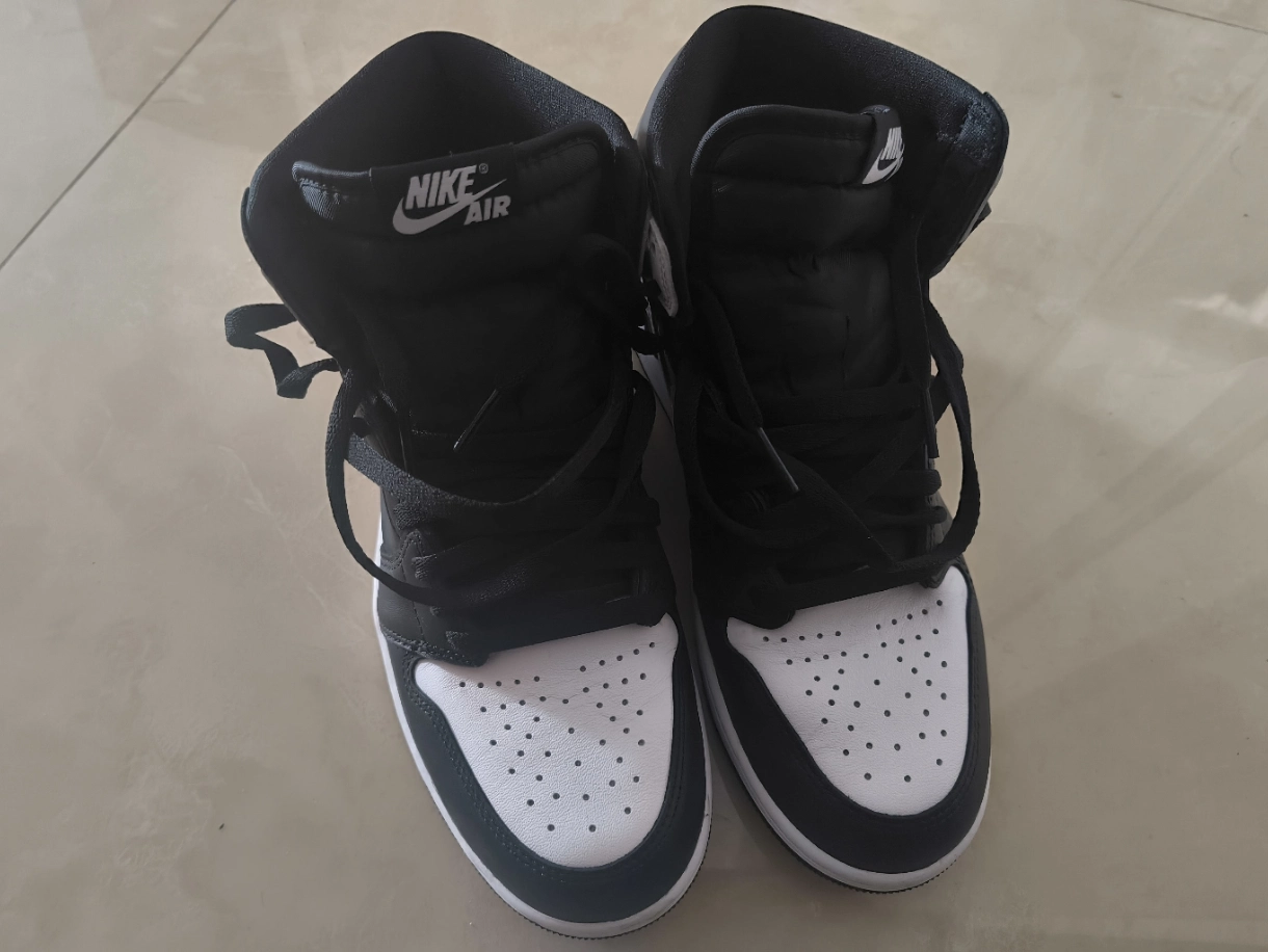 custom review-Jordan Air Jordan 1 High OG 'Черный белый' Высокий топ Винтажные баскетбольные кроссовки Мужской Белый черный