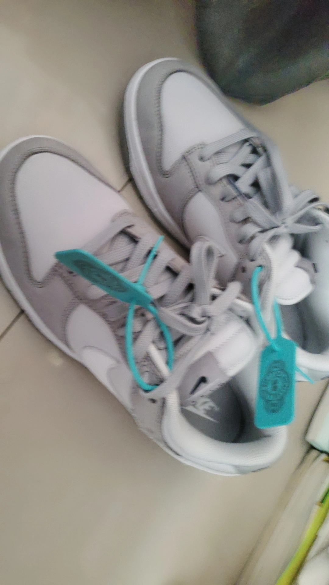 custom review-Nike Dunk Low Топ Скейтборд Кроссовки Женские Серый Белый