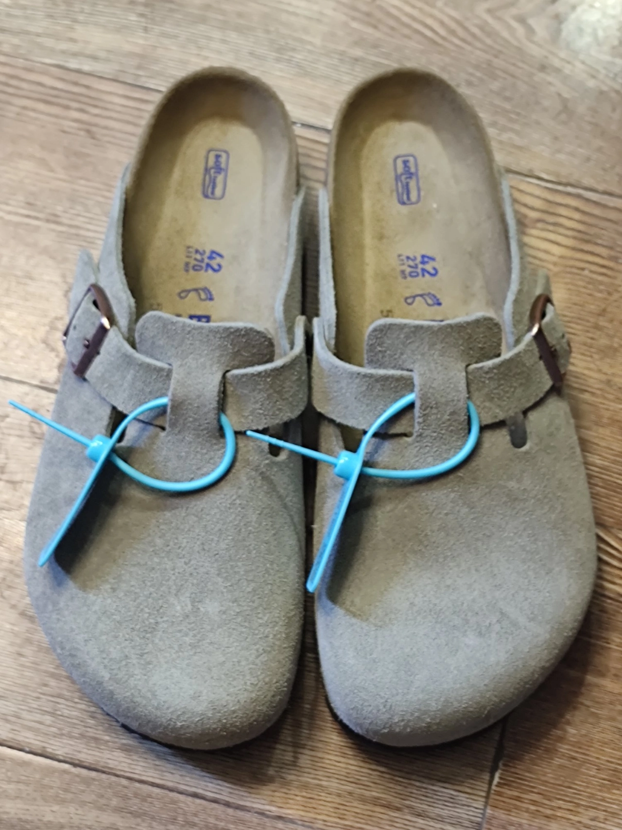 custom review-Birkenstock Boston Soft Footbed Suede Taupe