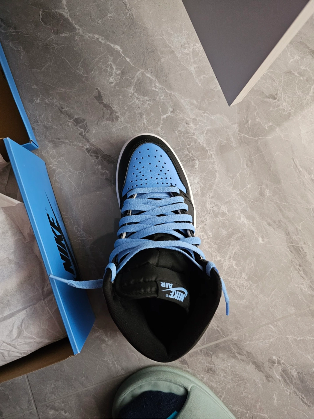 custom review-Jordan 1 Retro High Og Unc Toe