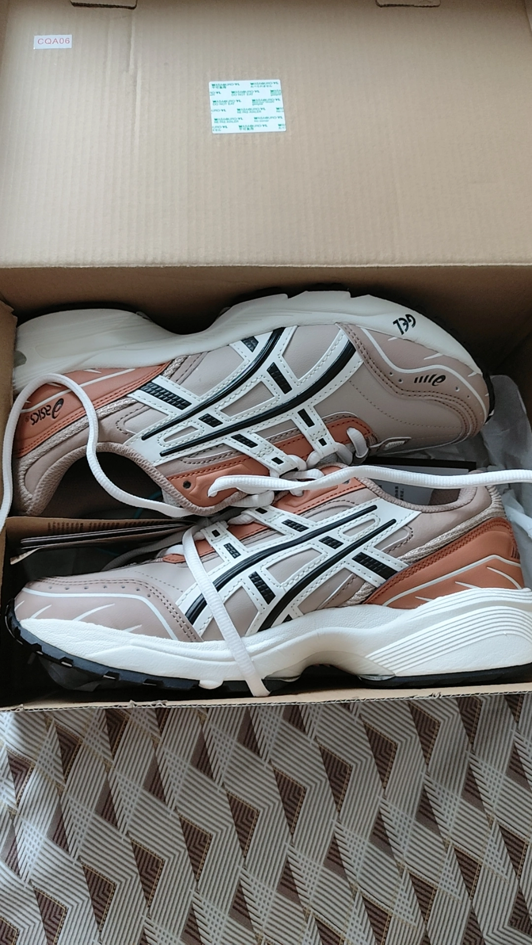 custom review-Asics Гель 1090 V1 Текстиль Синтетическая кожа Низкий верх Повседневная обувь Унисекс Коралловый Пудра