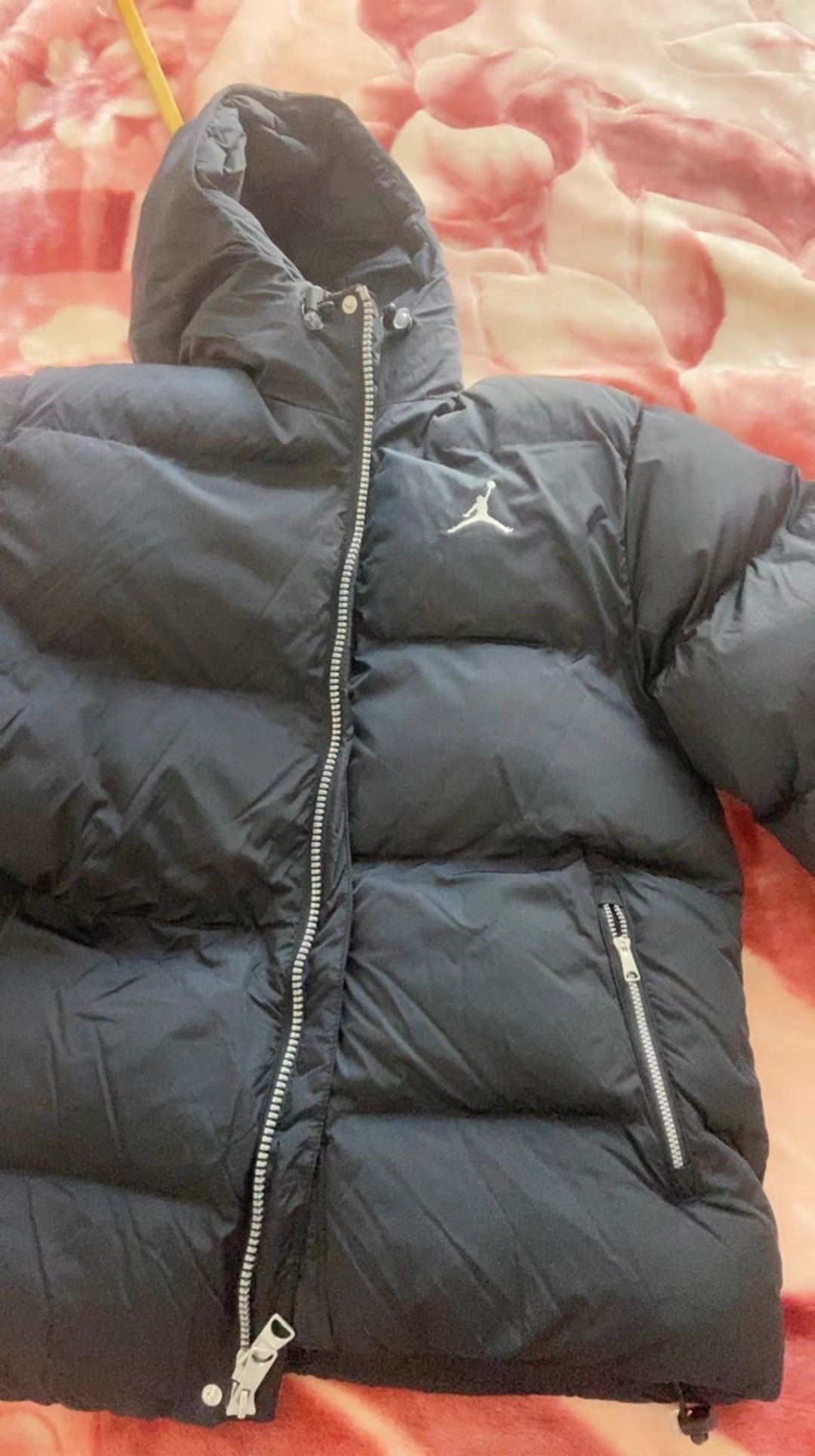 custom review-Джордан Хлопковый пуховик Мужской Черный