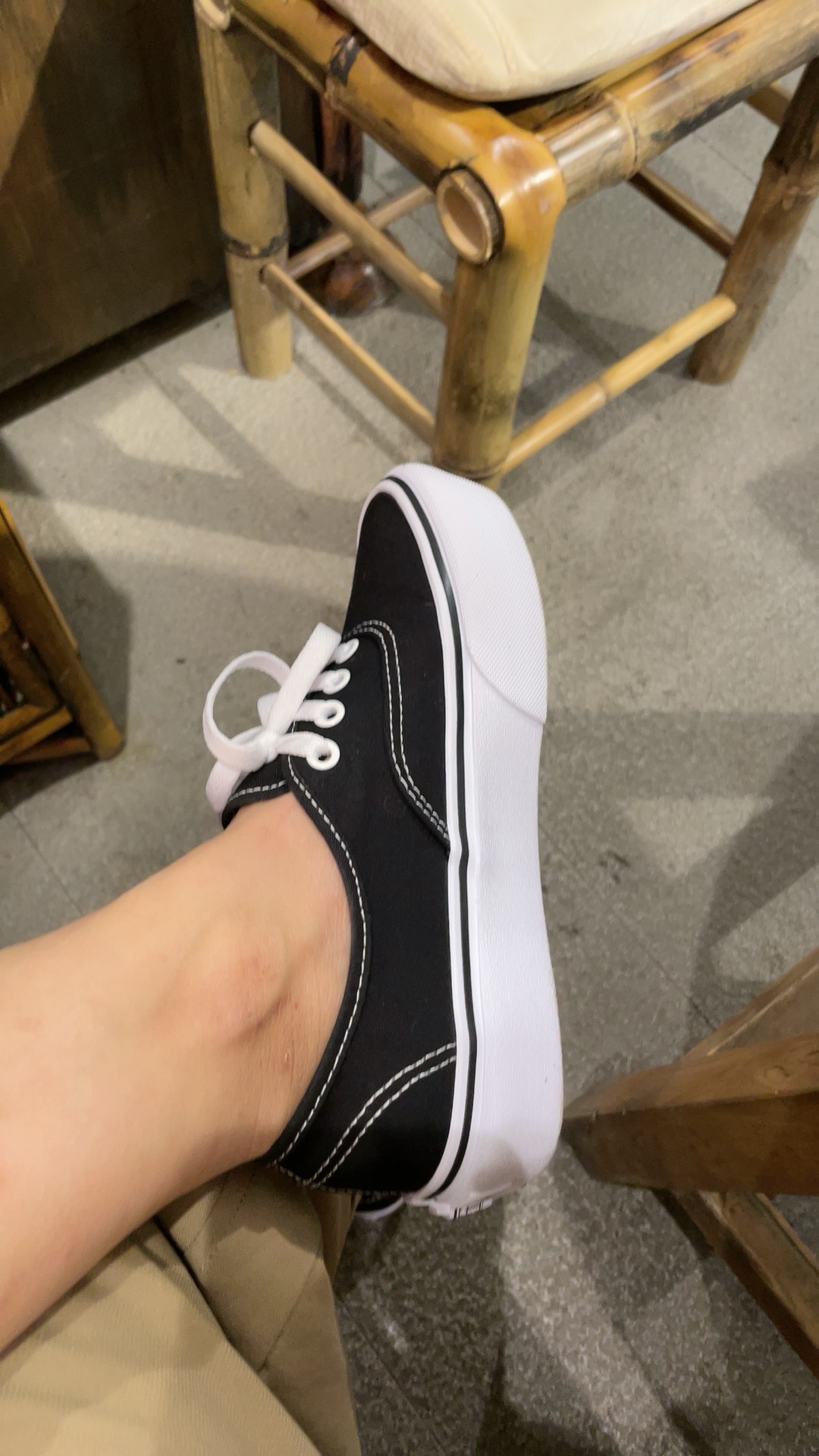 custom review-Vans Authentic Платформа Легкие Низкие Кроссовки для скейтбординга Унисекс Черный Белый