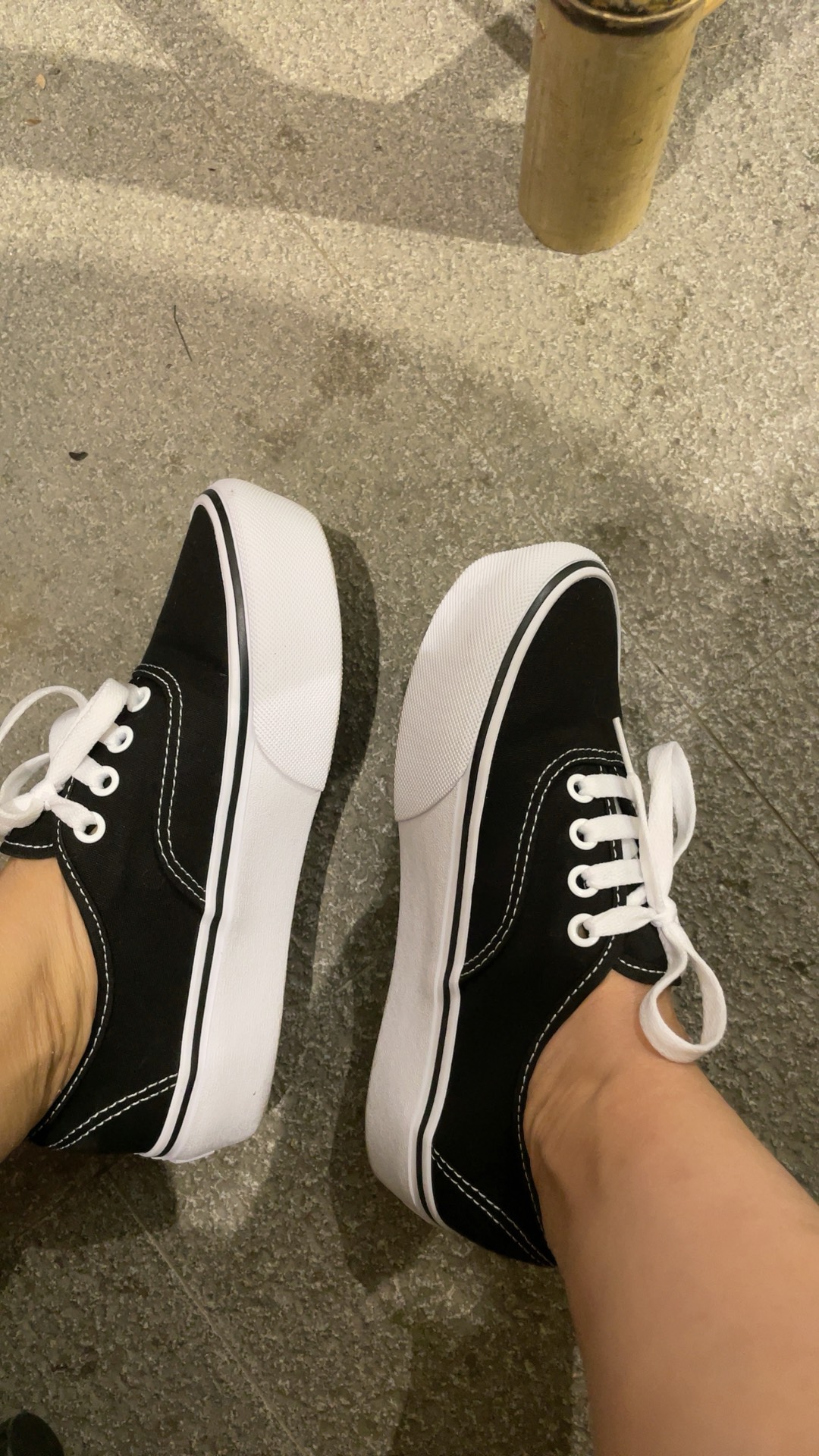 custom review-Vans Authentic Платформа Легкие Низкие Кроссовки для скейтбординга Унисекс Черный Белый