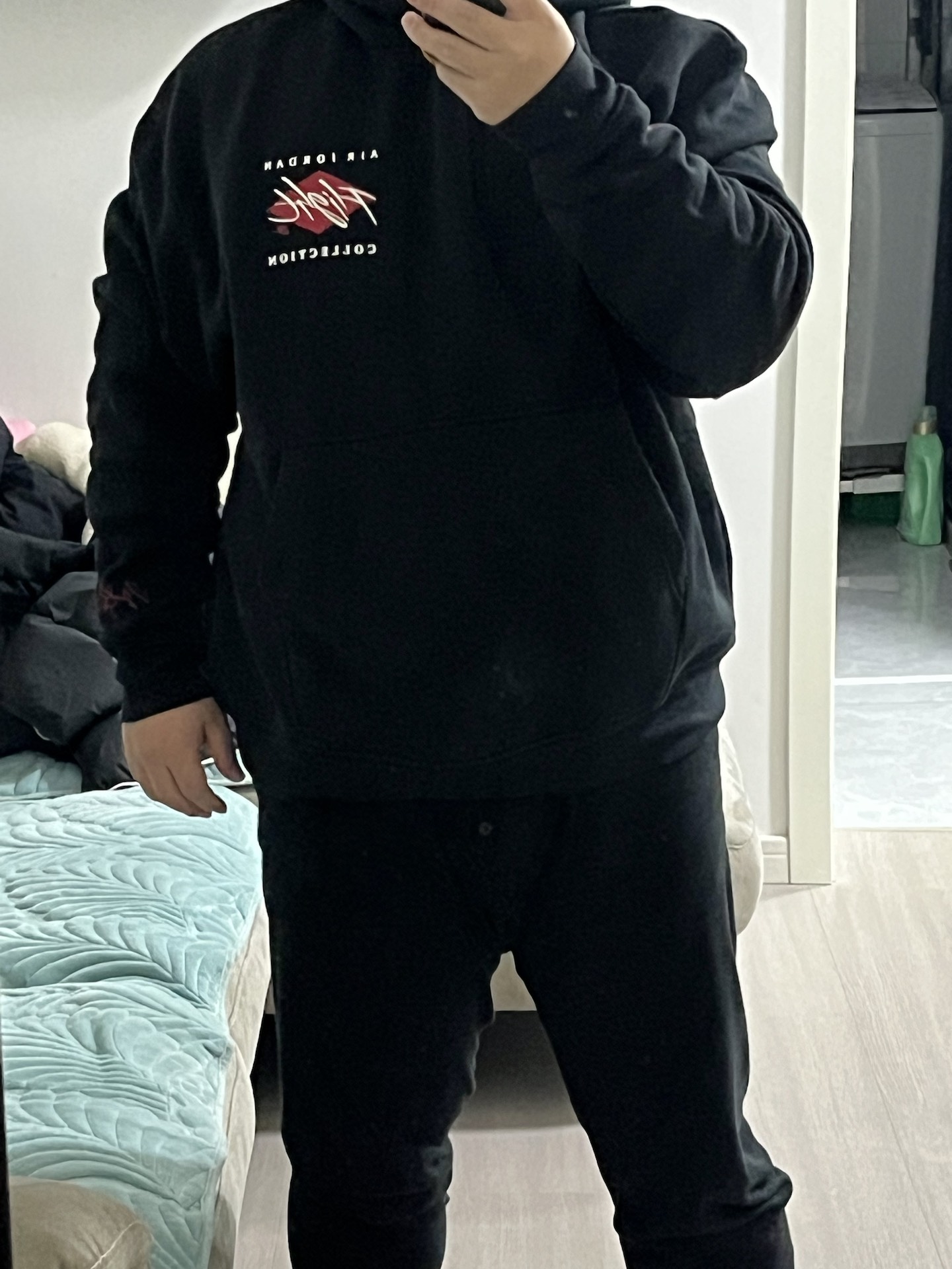 custom review-Jordan Essentials Черный Мужской Свитшот