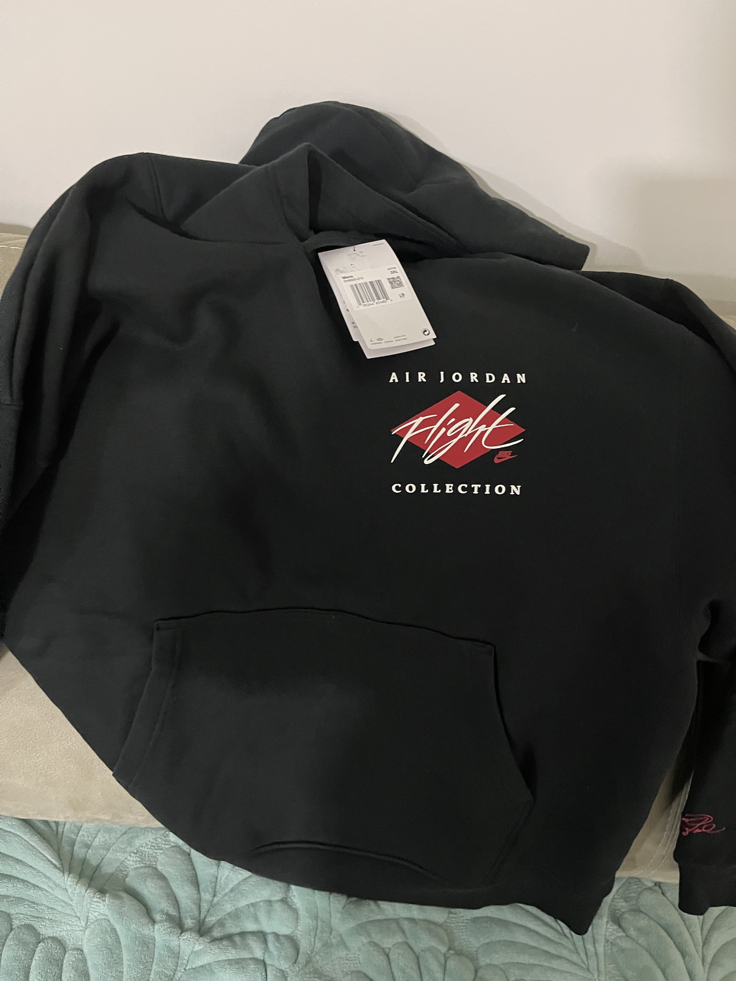 custom review-Jordan Essentials Черный Мужской Свитшот