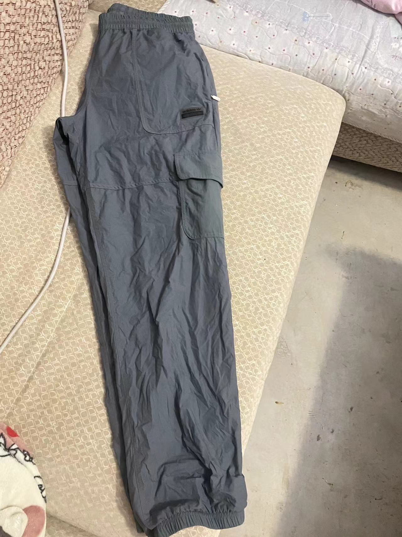 custom review-Adidas Originals FASHION TP Темно-циановые Мужские спортивные брюки