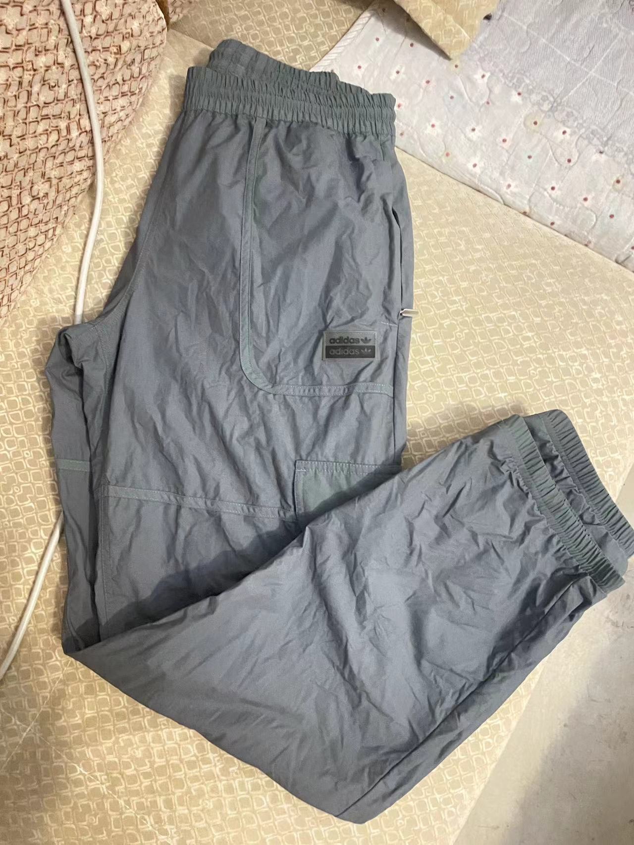 custom review-Adidas Originals FASHION TP Темно-циановые Мужские спортивные брюки