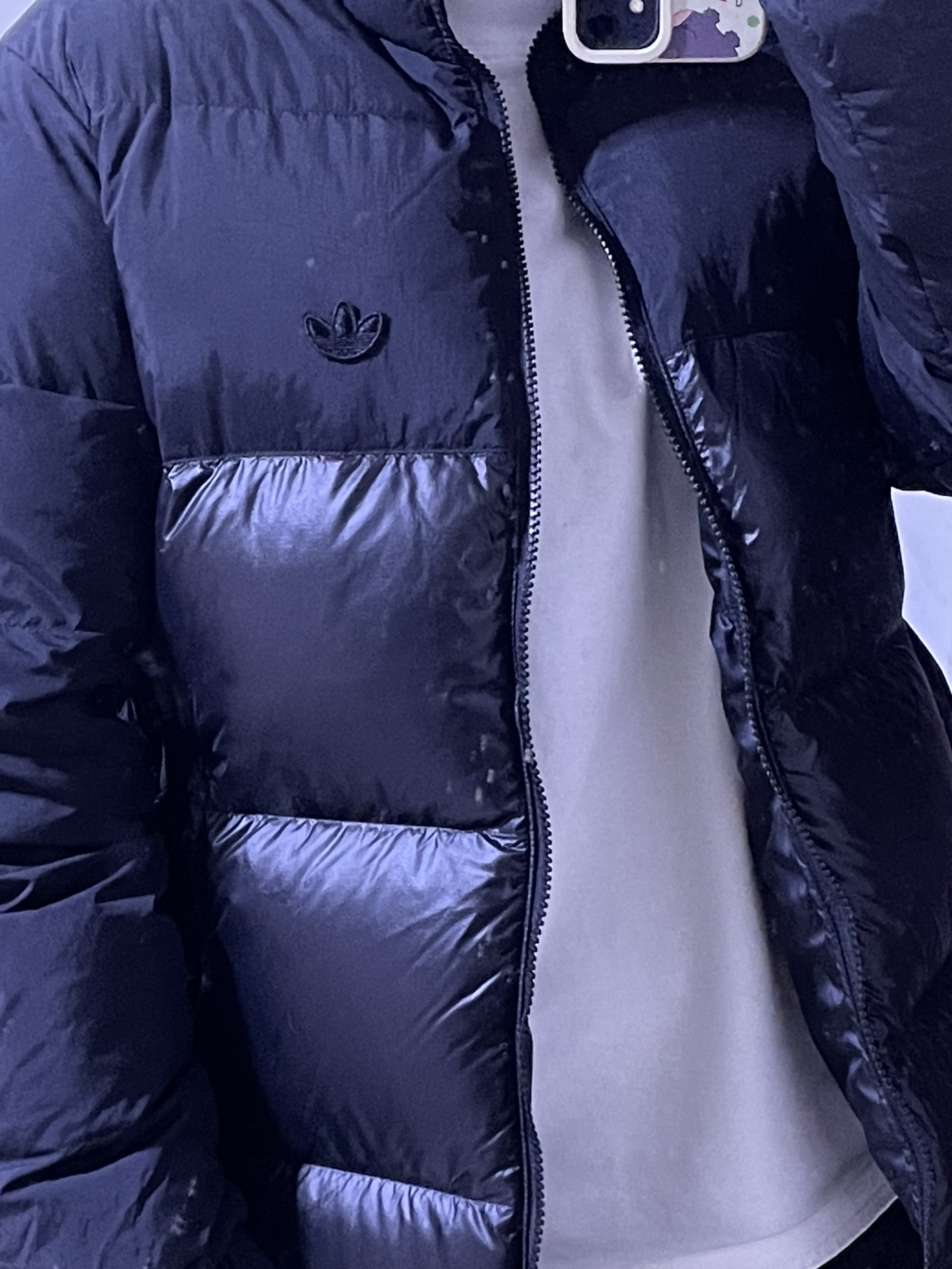 custom review-Adidas Originals Clover Series Outfit Пуховик Зимний Мужской Черный