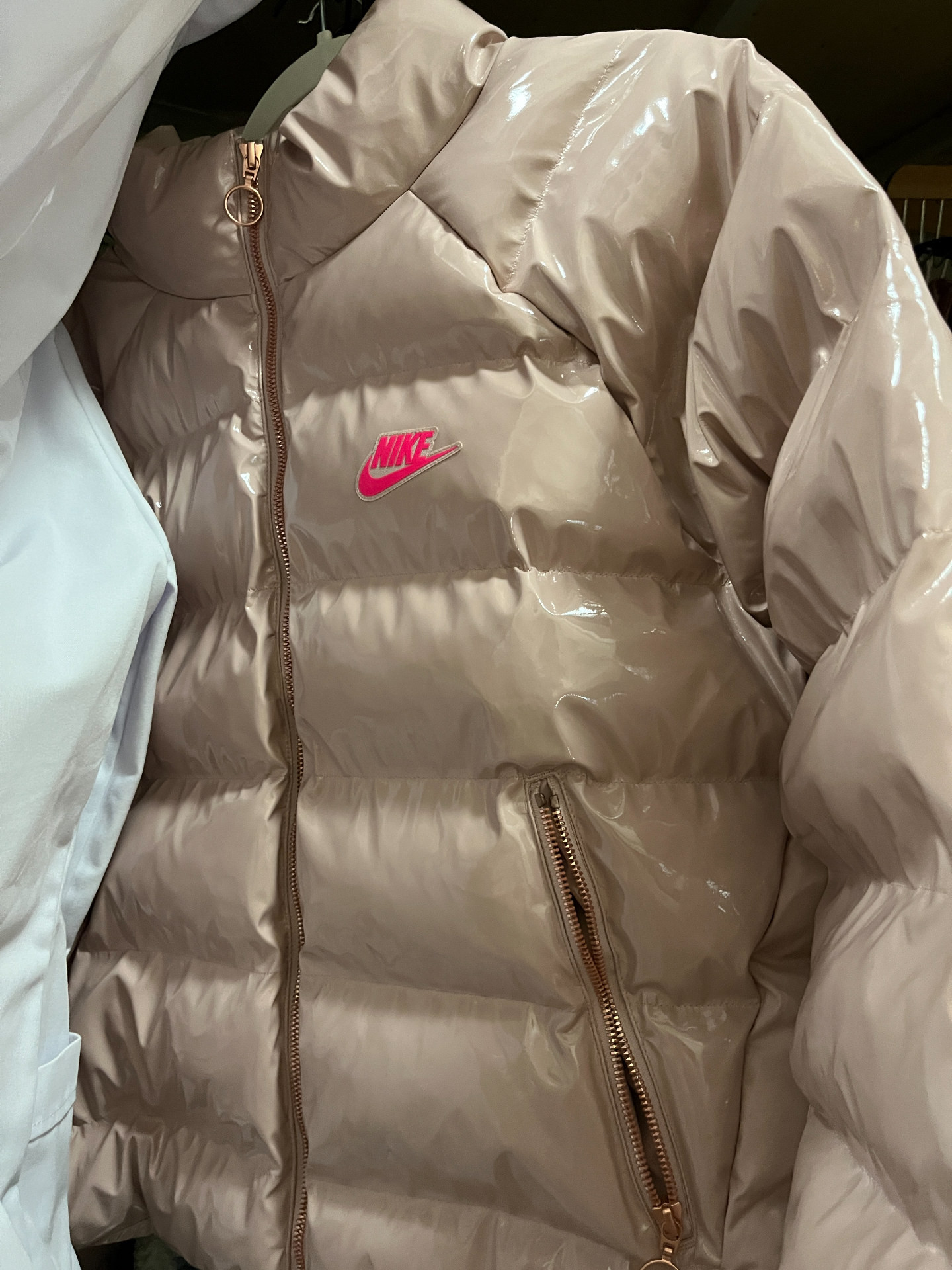 custom review-nike Sports Life Collection Пуховая куртка Женская Розовая